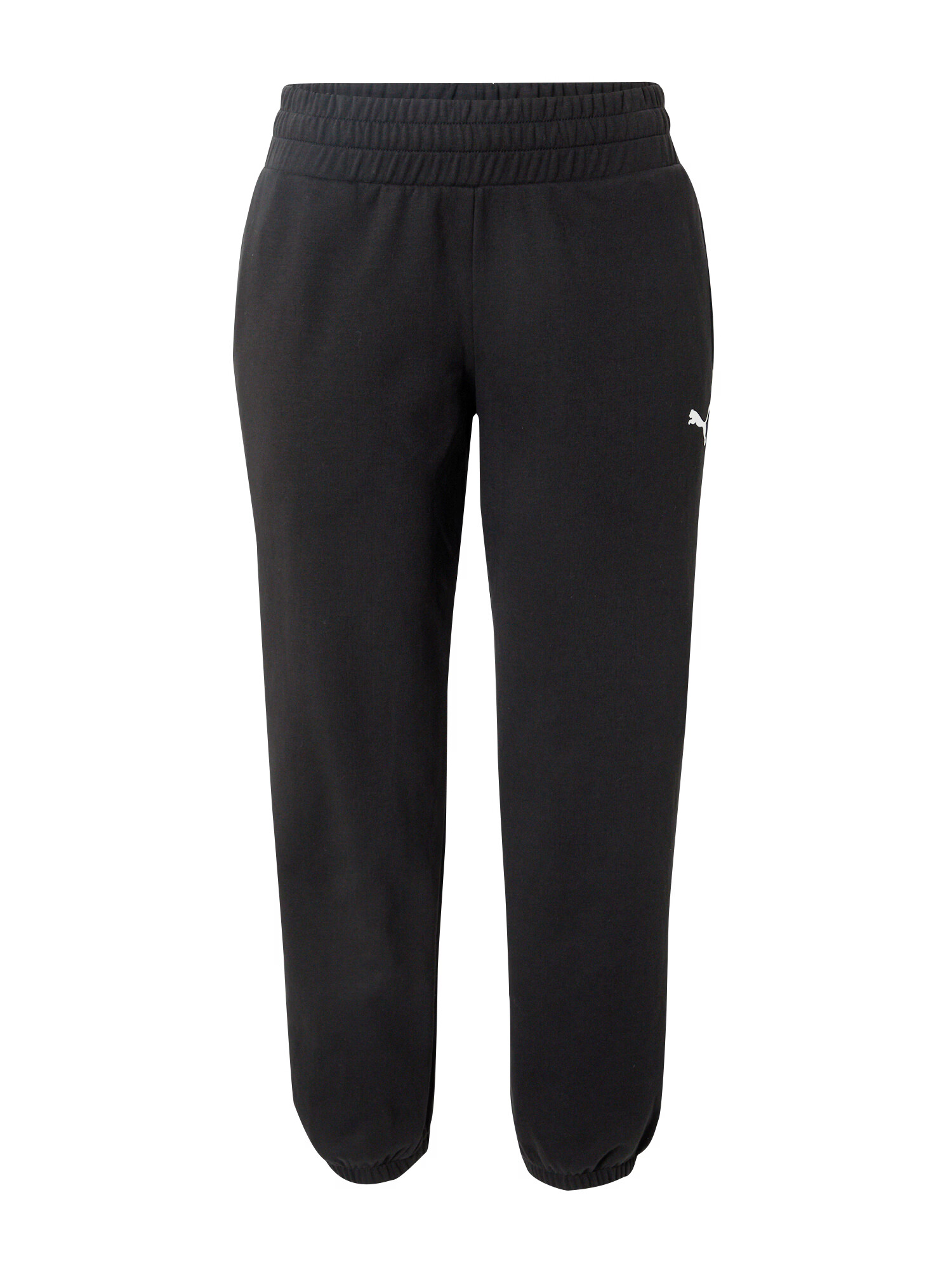 PUMA Pantaloni sport negru / alb - Pled.ro