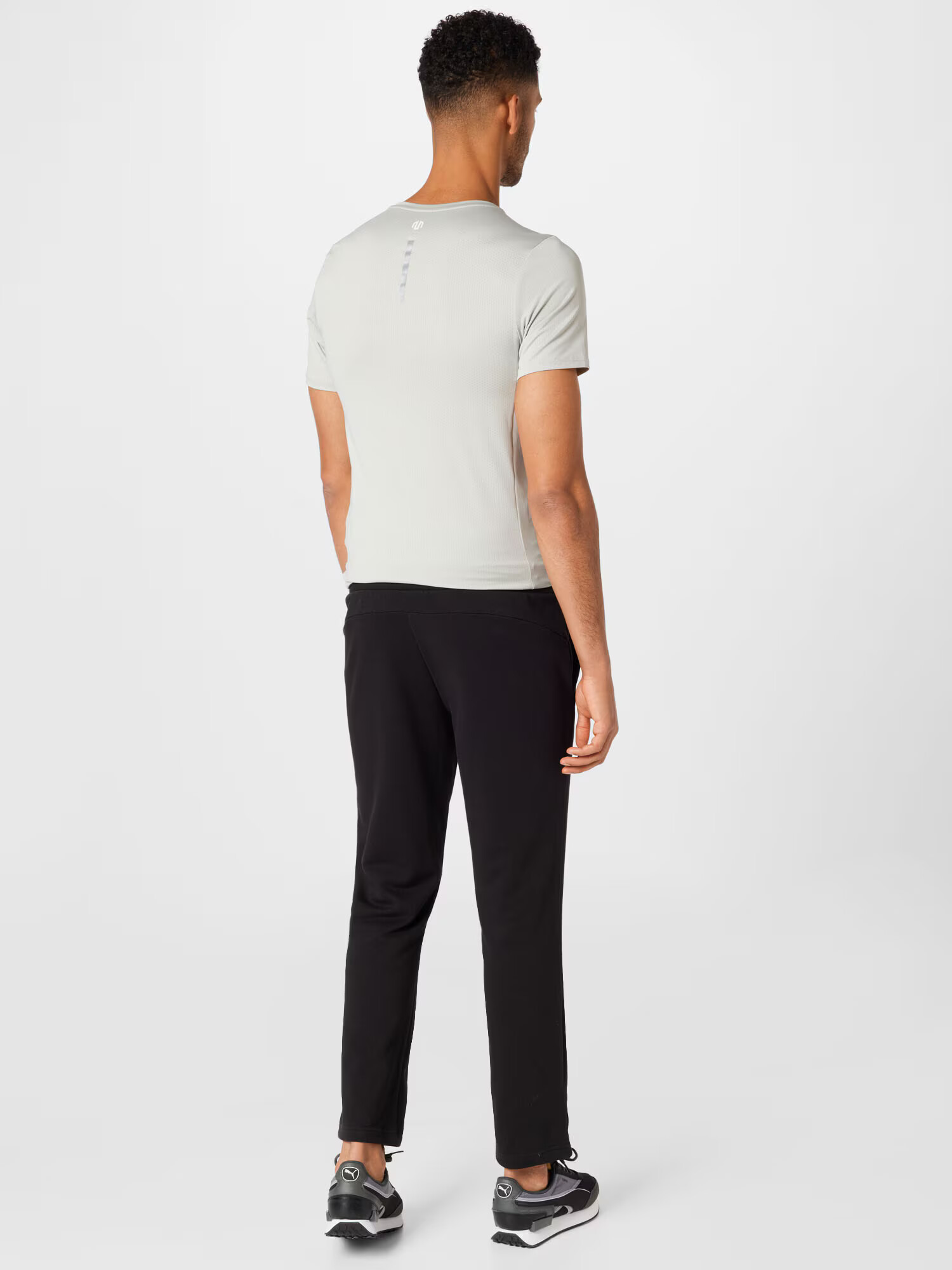 PUMA Pantaloni sport 'Essentials' negru / alb - Pled.ro