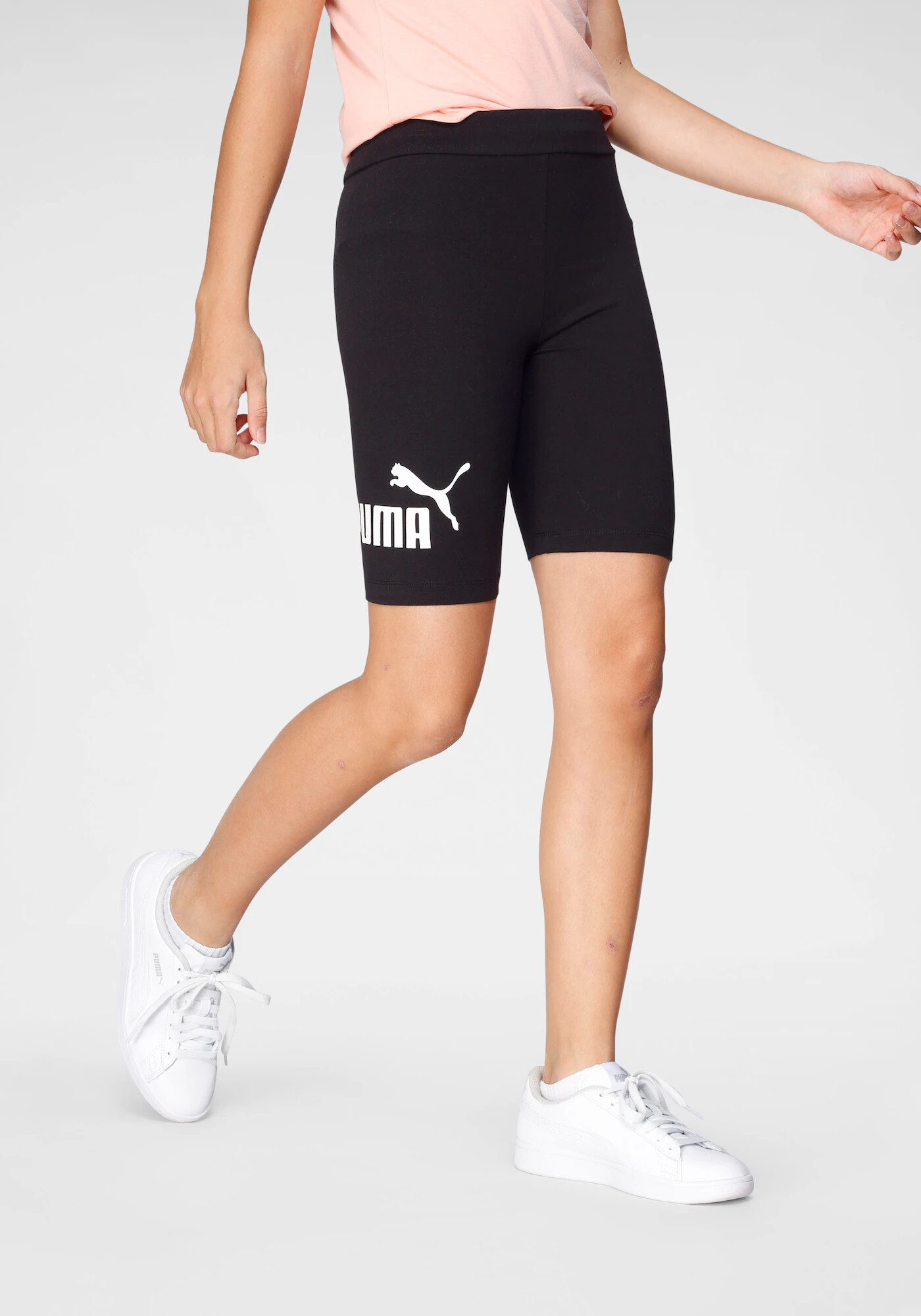 PUMA Pantaloni sport negru / alb - Pled.ro