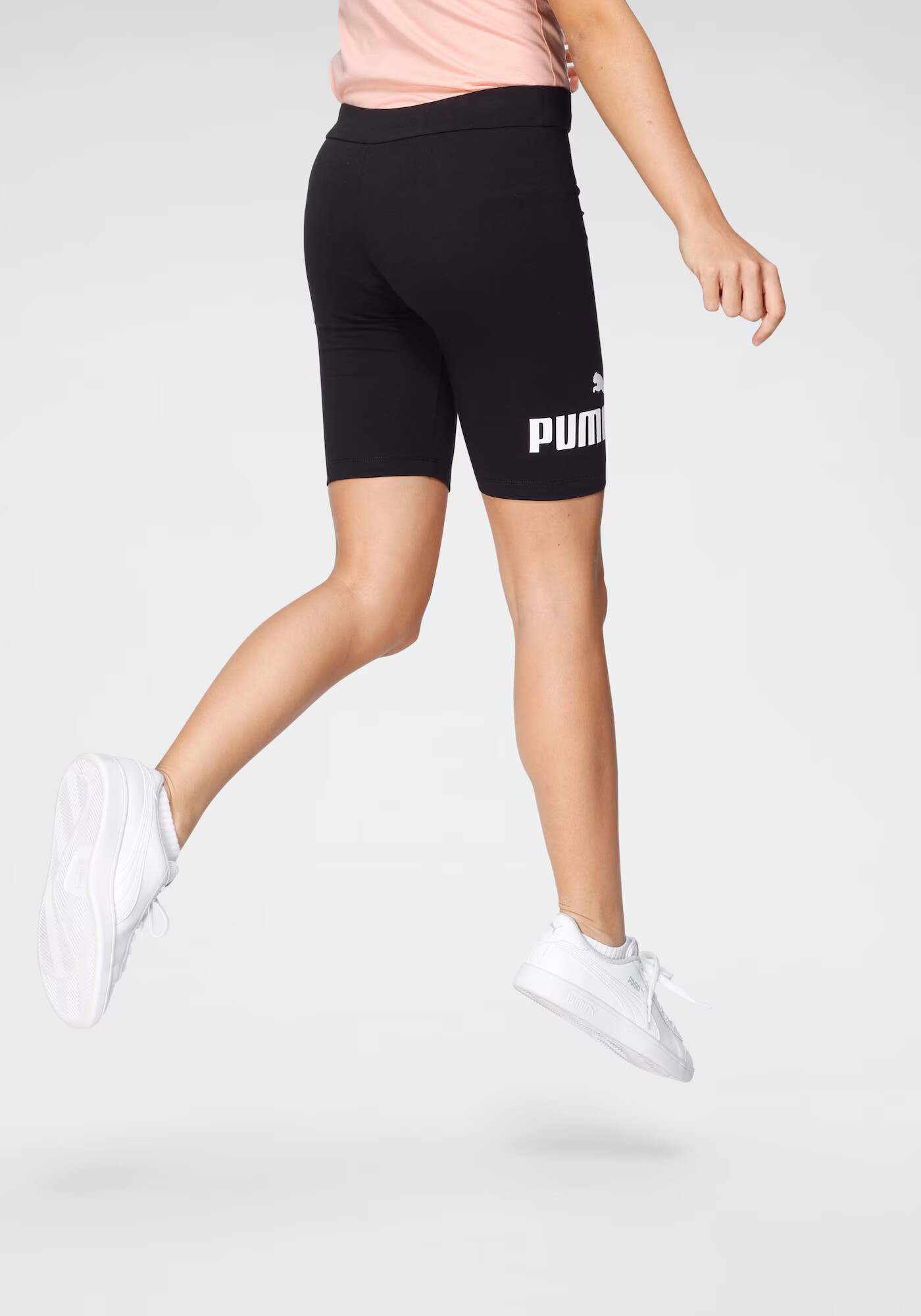 PUMA Pantaloni sport negru / alb - Pled.ro