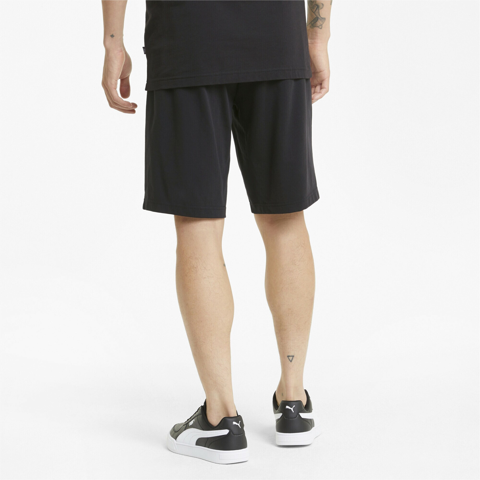 PUMA Pantaloni negru / alb - Pled.ro