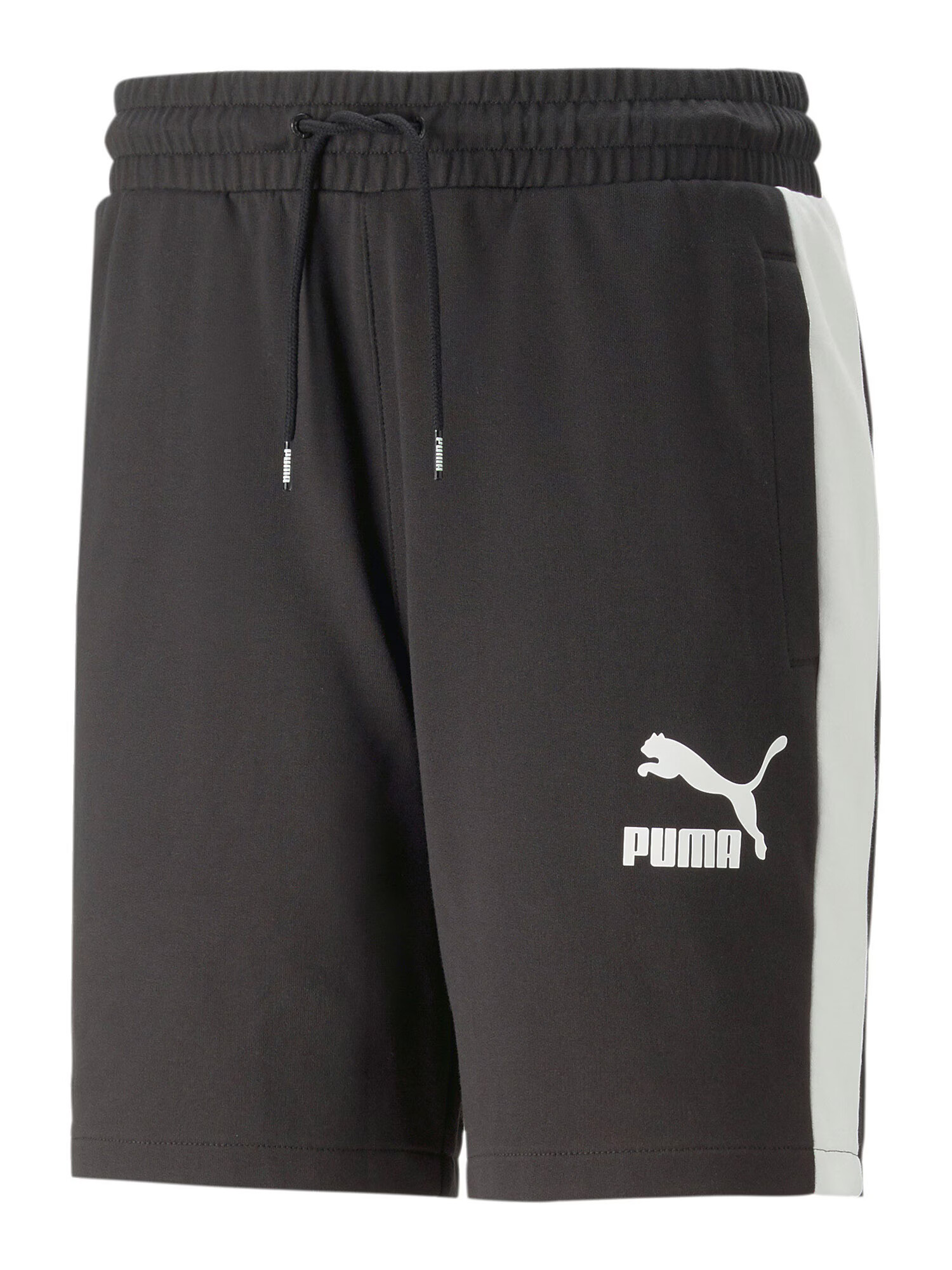 PUMA Pantaloni negru / alb - Pled.ro