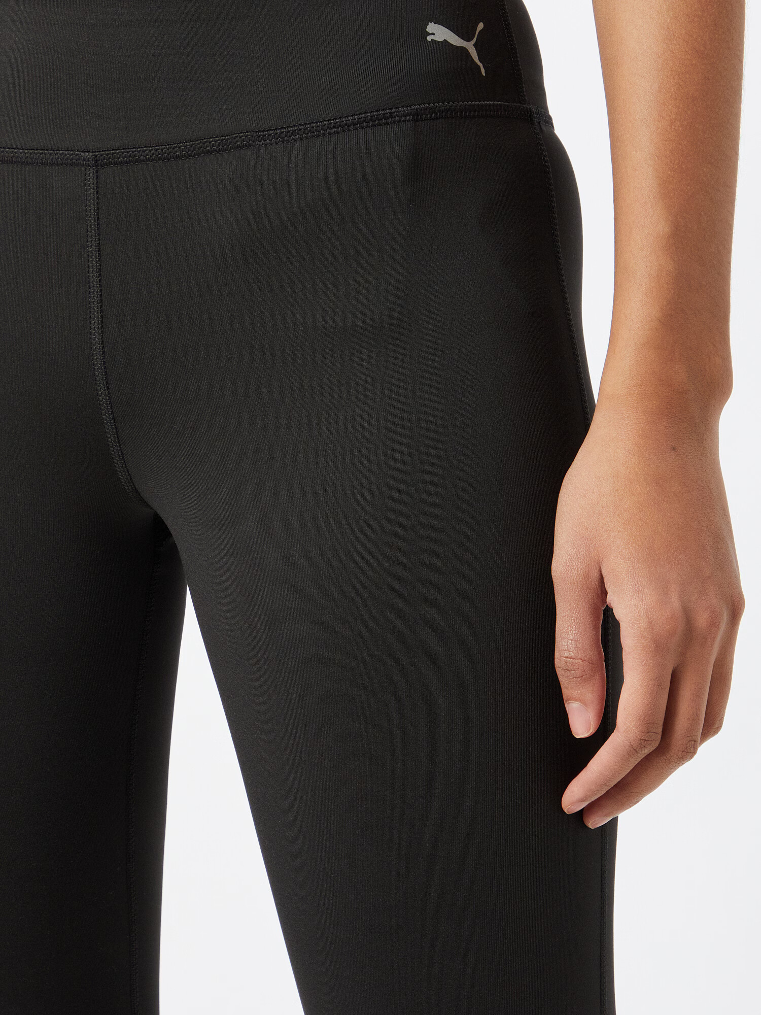 PUMA Pantaloni sport negru / alb - Pled.ro