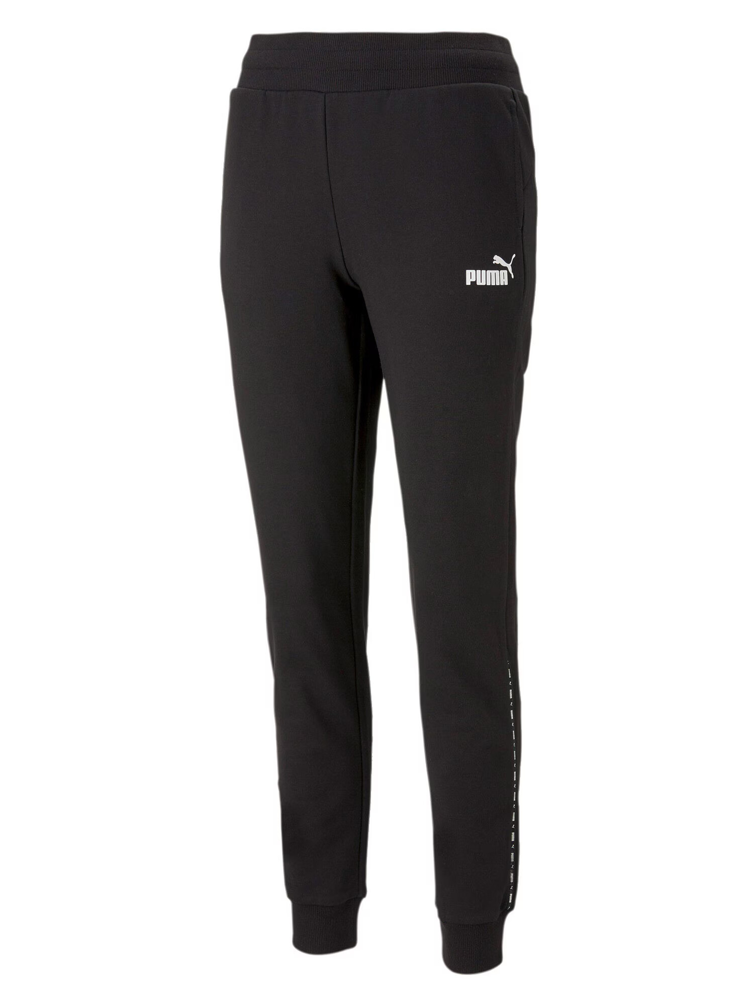 PUMA Pantaloni sport negru / alb - Pled.ro