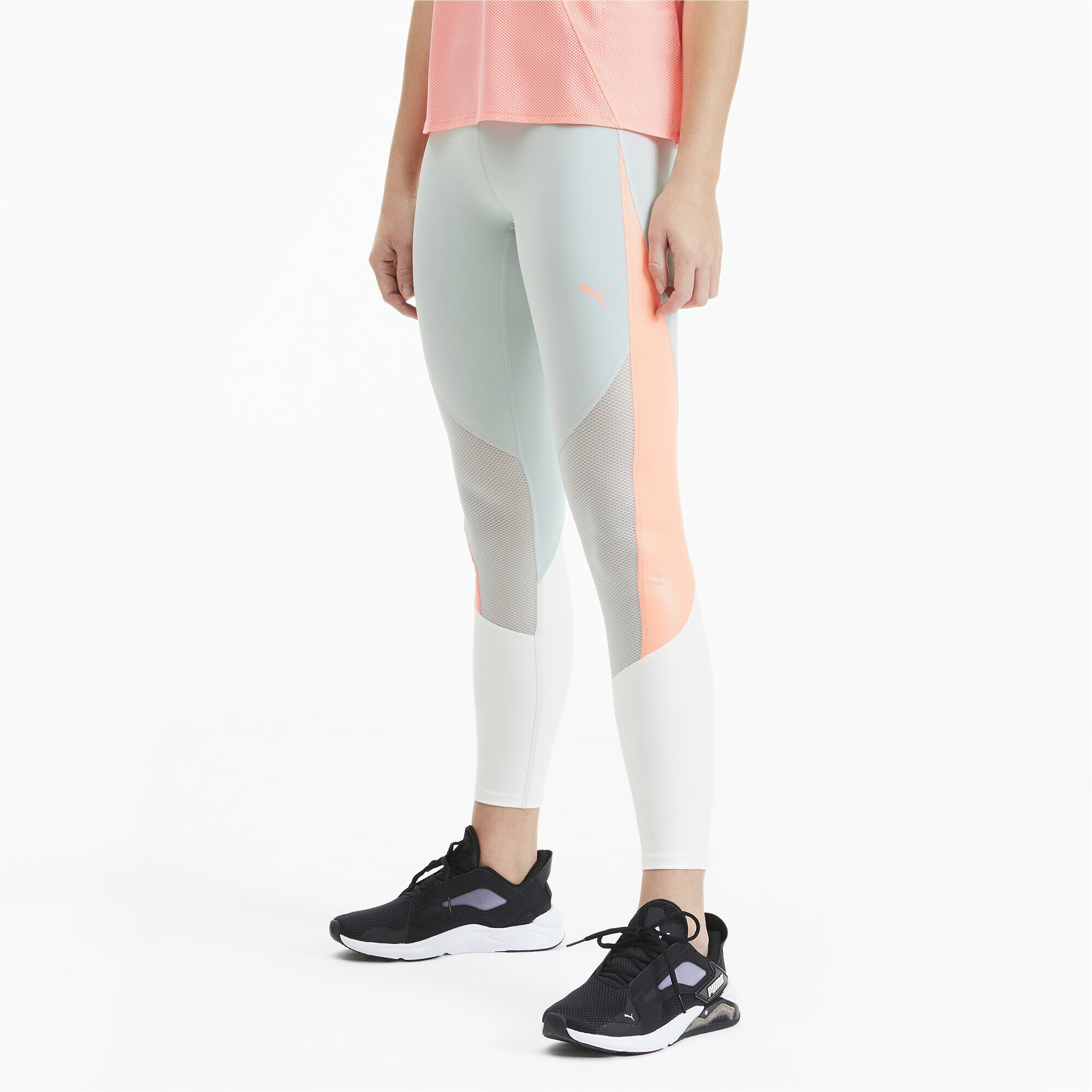 PUMA Pantaloni sport 'Pearl' gri / oliv / portocaliu - Pled.ro