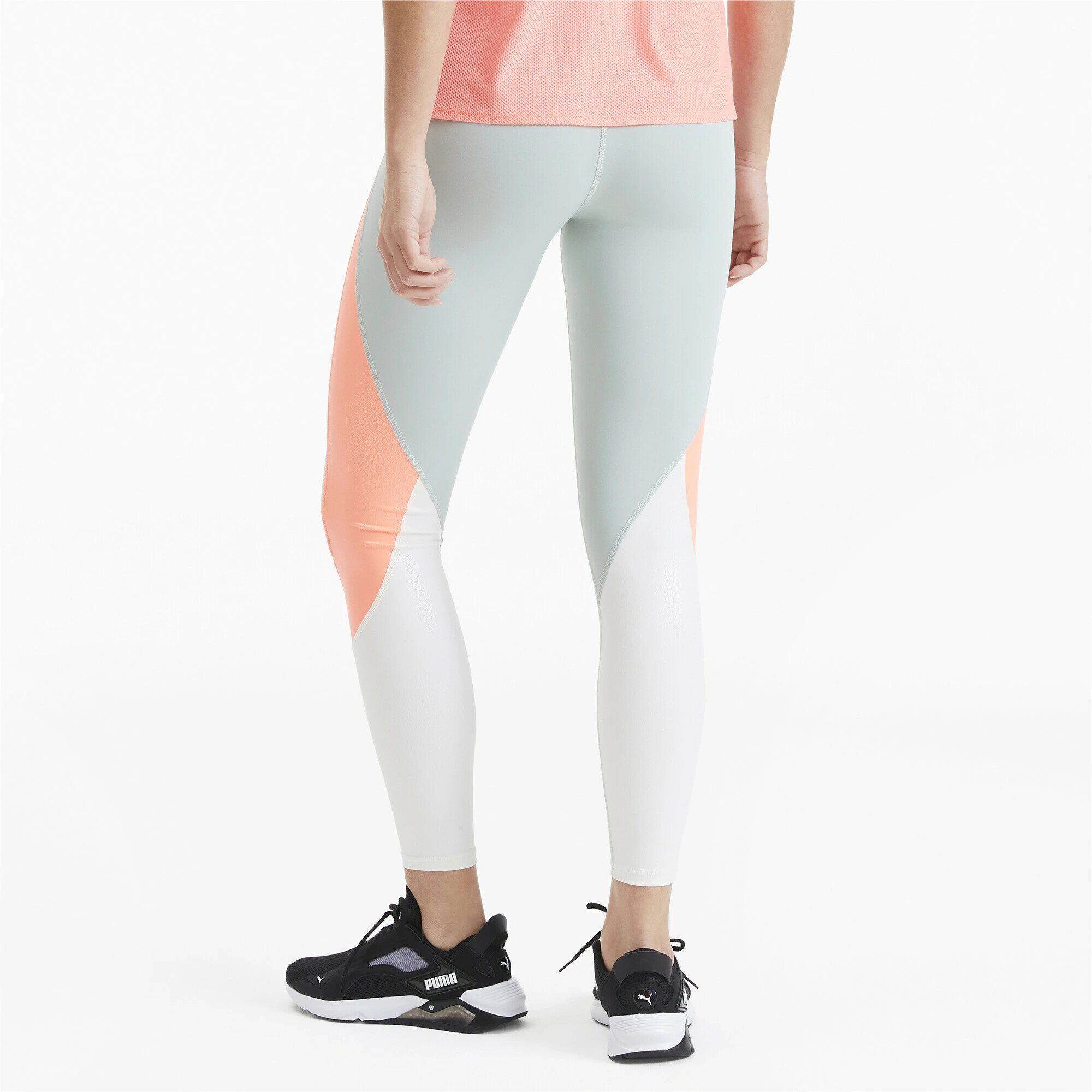 PUMA Pantaloni sport 'Pearl' gri / oliv / portocaliu - Pled.ro