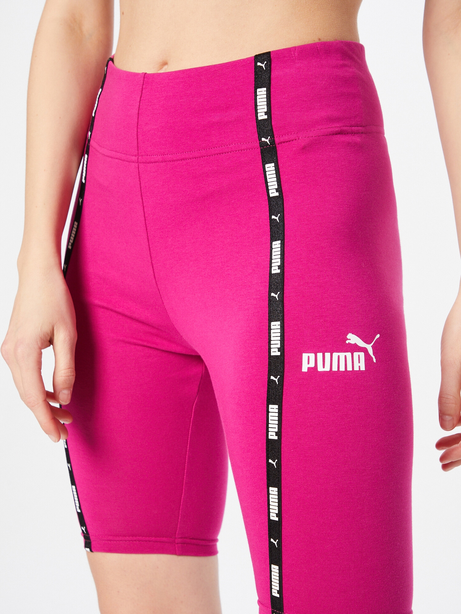 PUMA Pantaloni sport 'Power 9' fucsia / negru / alb - Pled.ro