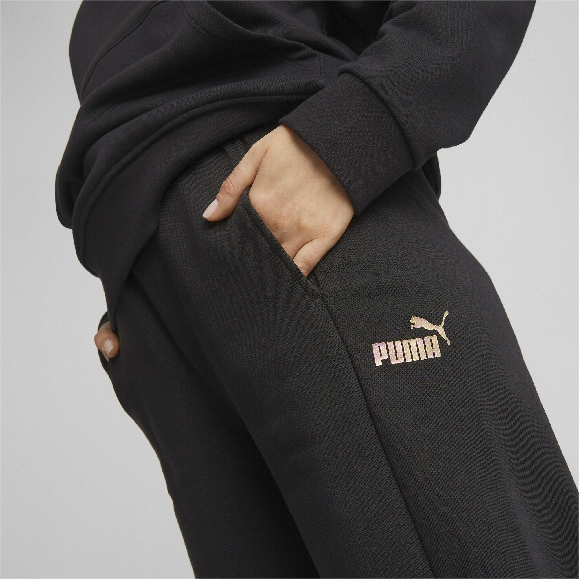 PUMA Pantaloni sport 'POWER MONARCH' verde / lila / negru / alb - Pled.ro