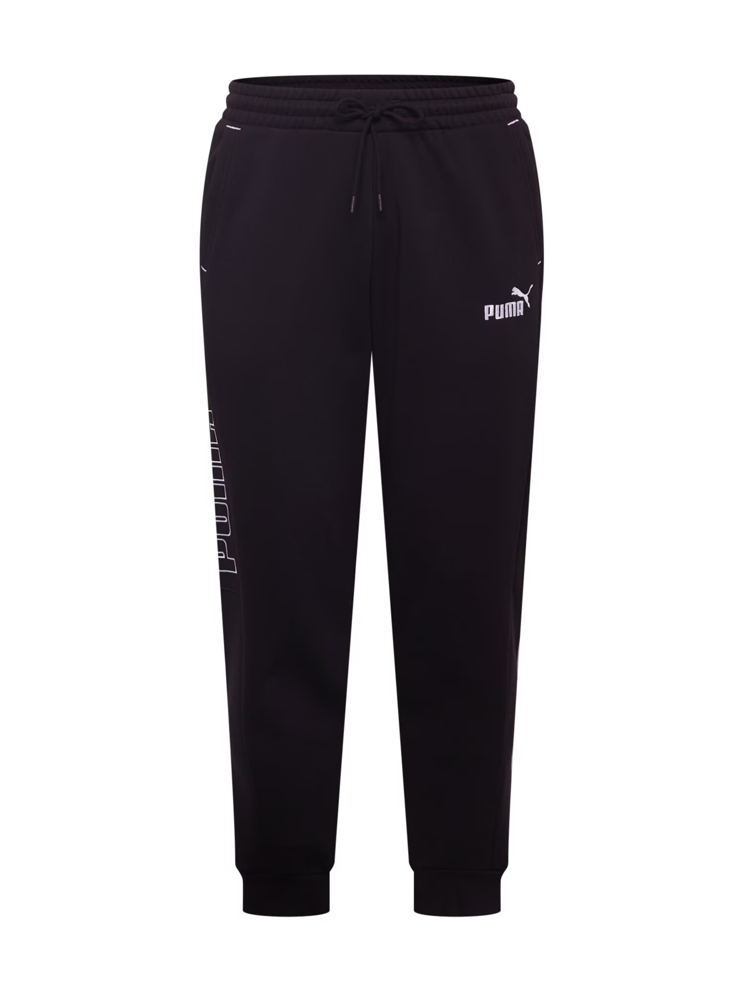 PUMA Pantaloni sport 'Power' negru / alb - Pled.ro