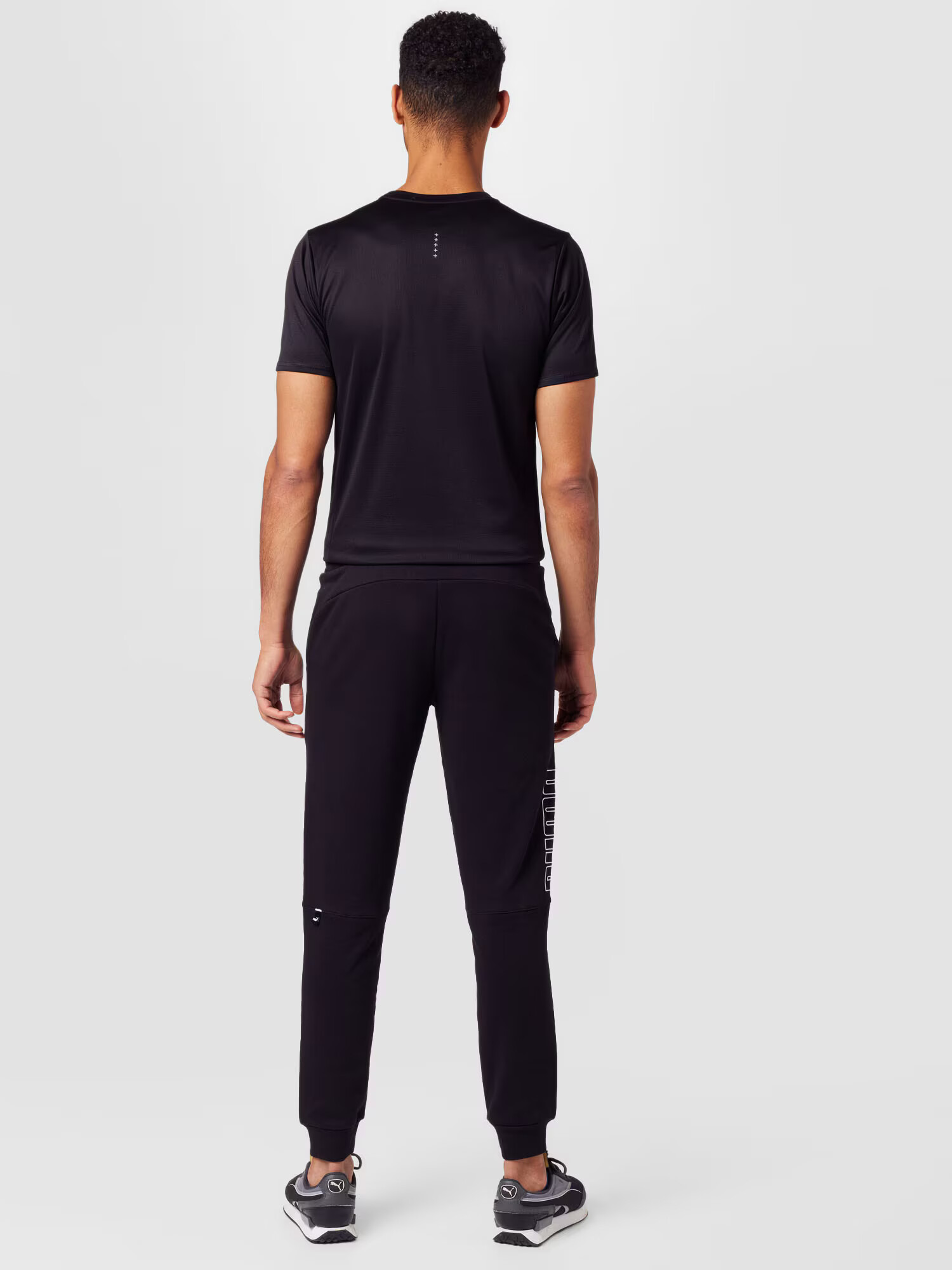 PUMA Pantaloni sport 'Power' negru / alb - Pled.ro