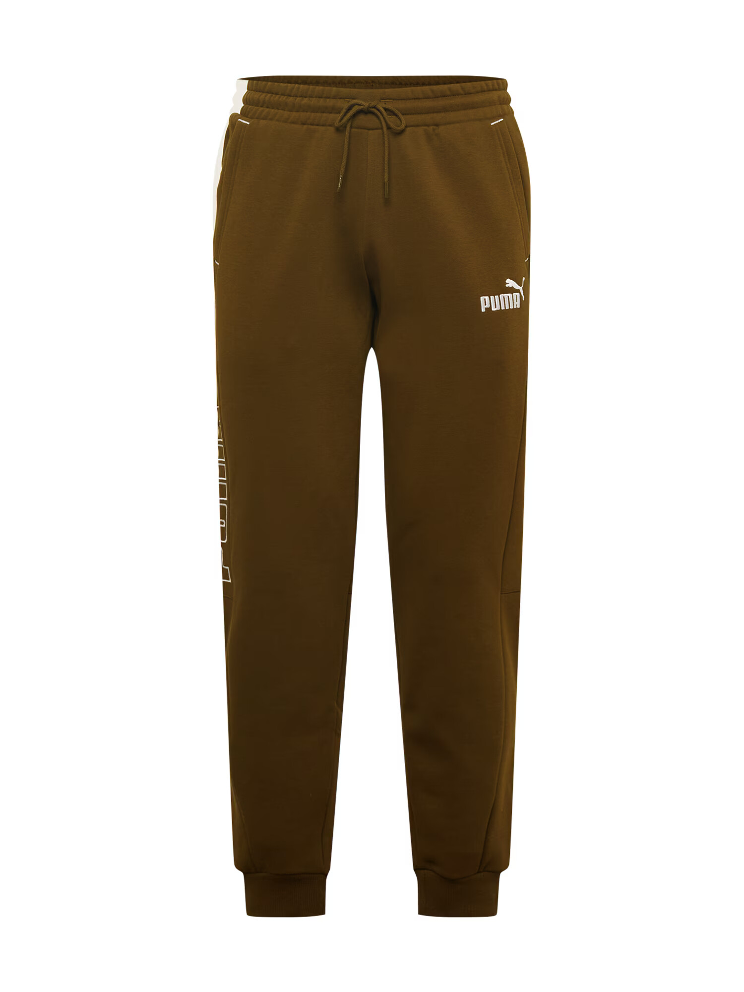 PUMA Pantaloni sport 'Power' oliv / alb - Pled.ro