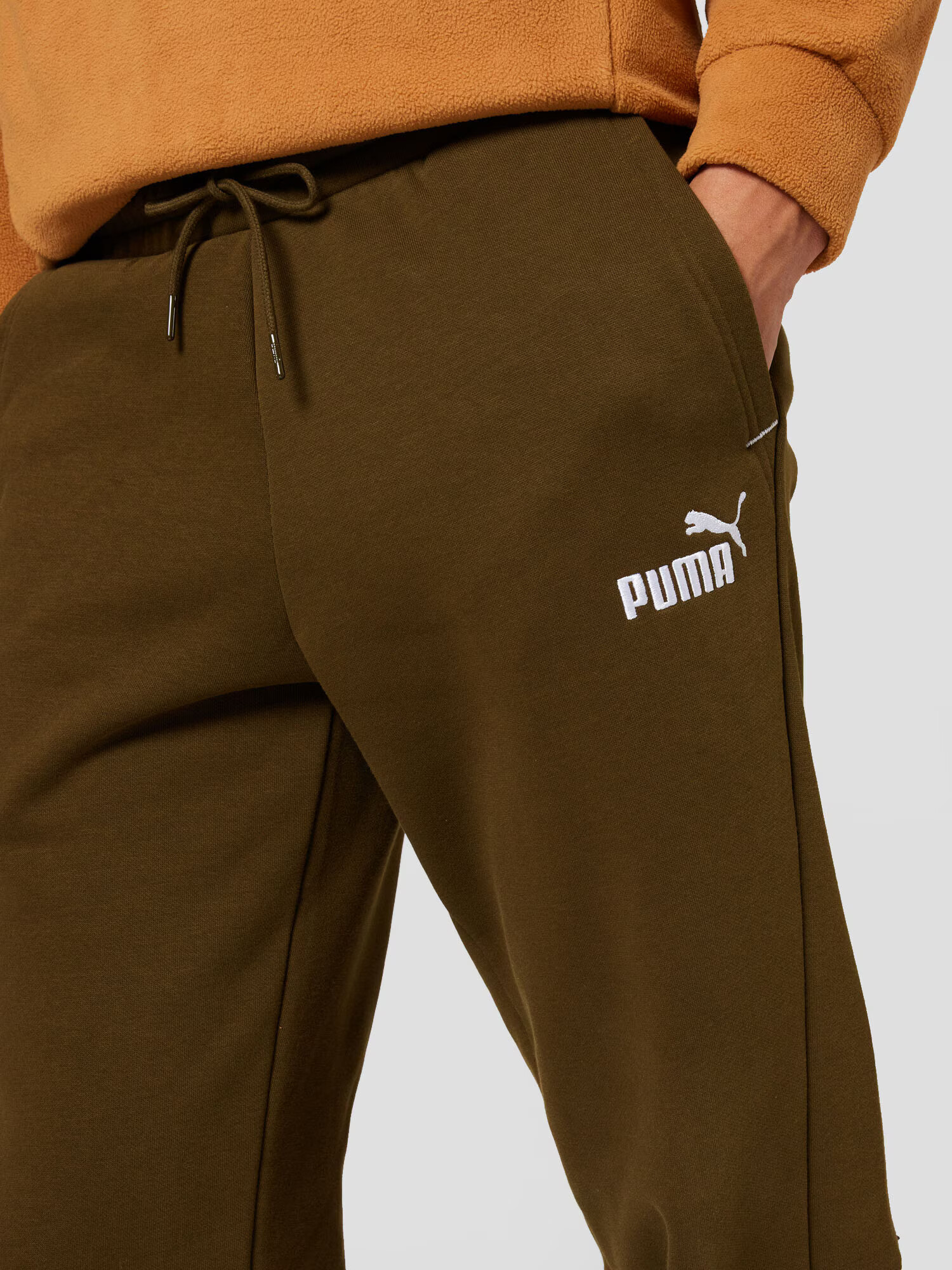 PUMA Pantaloni sport 'Power' oliv / alb - Pled.ro