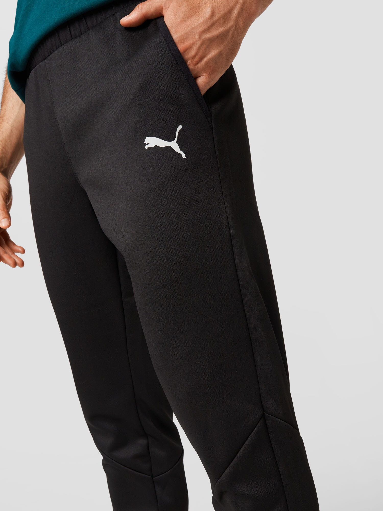 PUMA Pantaloni sport 'Train All Day' negru / alb - Pled.ro