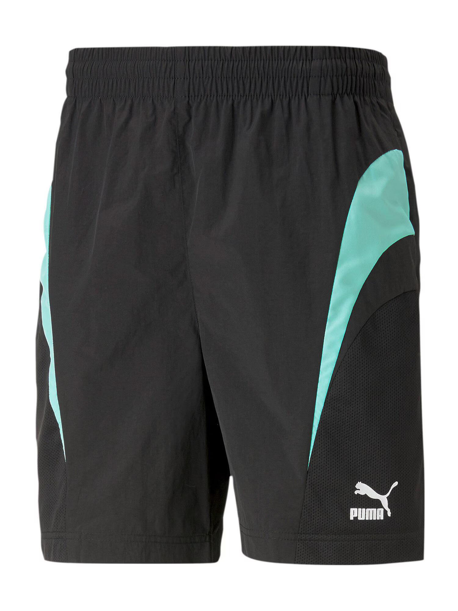 PUMA Pantaloni verde jad / negru / alb - Pled.ro