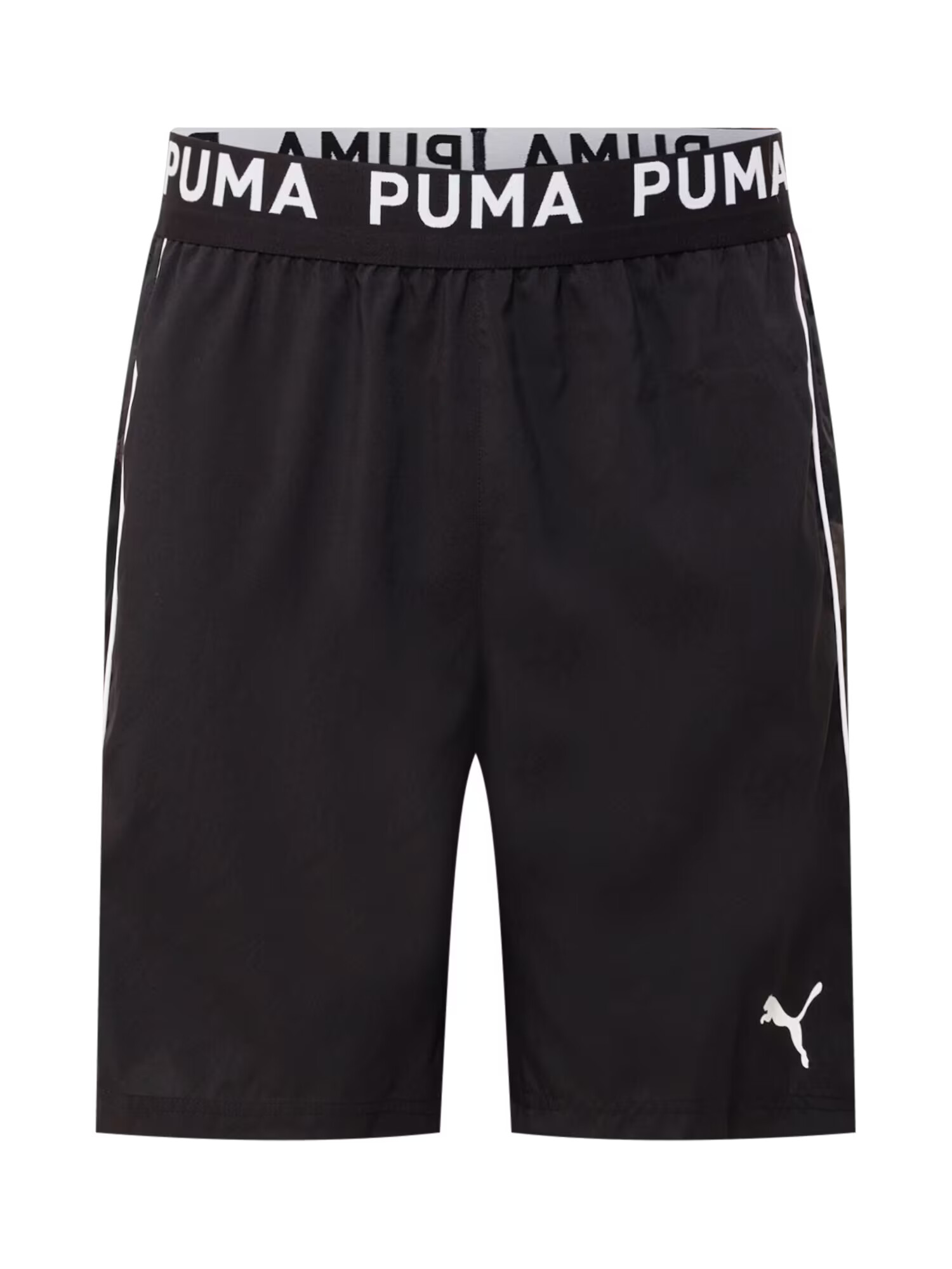 PUMA Pantaloni sport 'Woven 8 Inch' negru / alb - Pled.ro