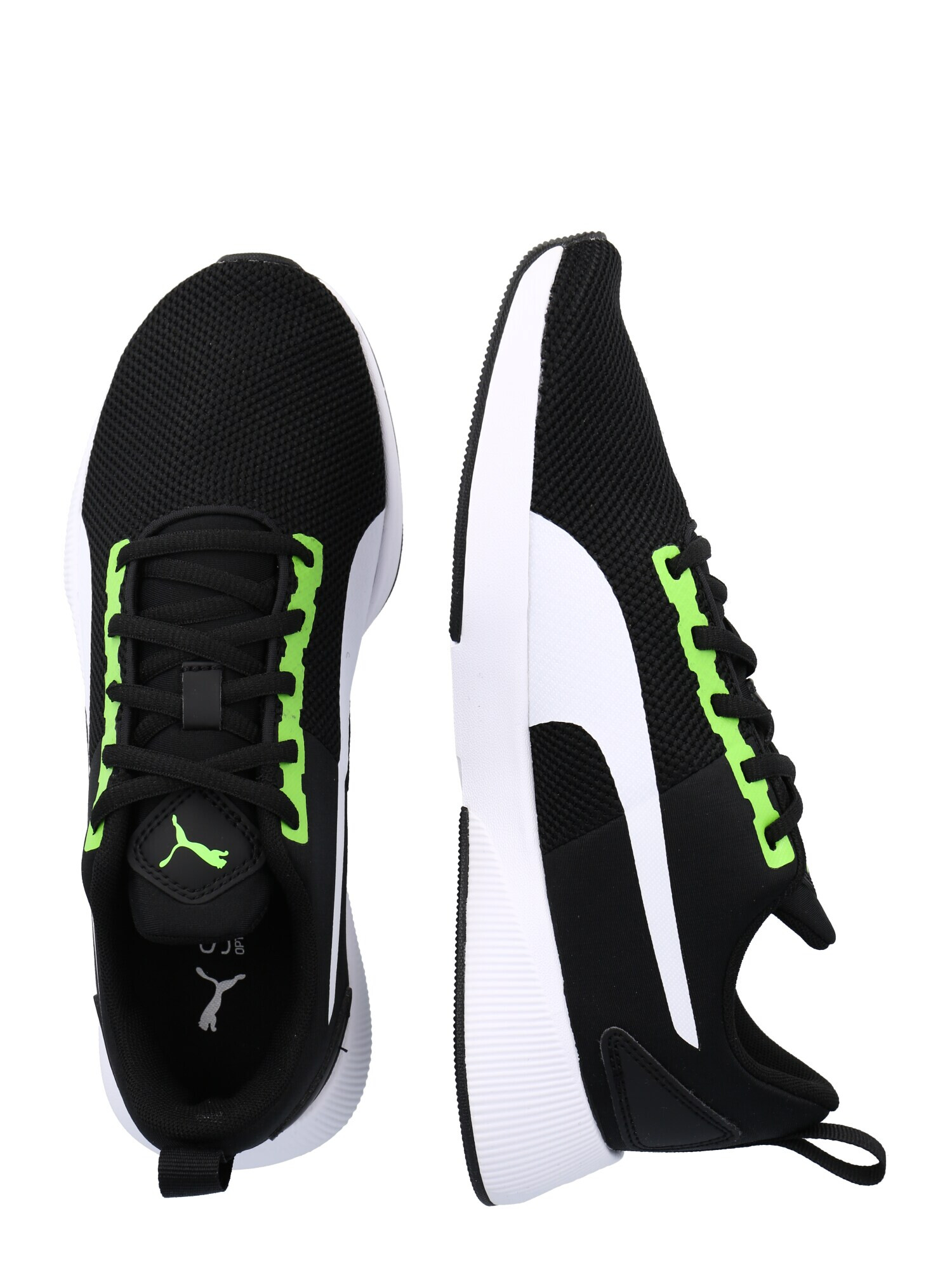 PUMA Pantofi sport 'Flyer Runner' verde neon / negru / alb - Pled.ro