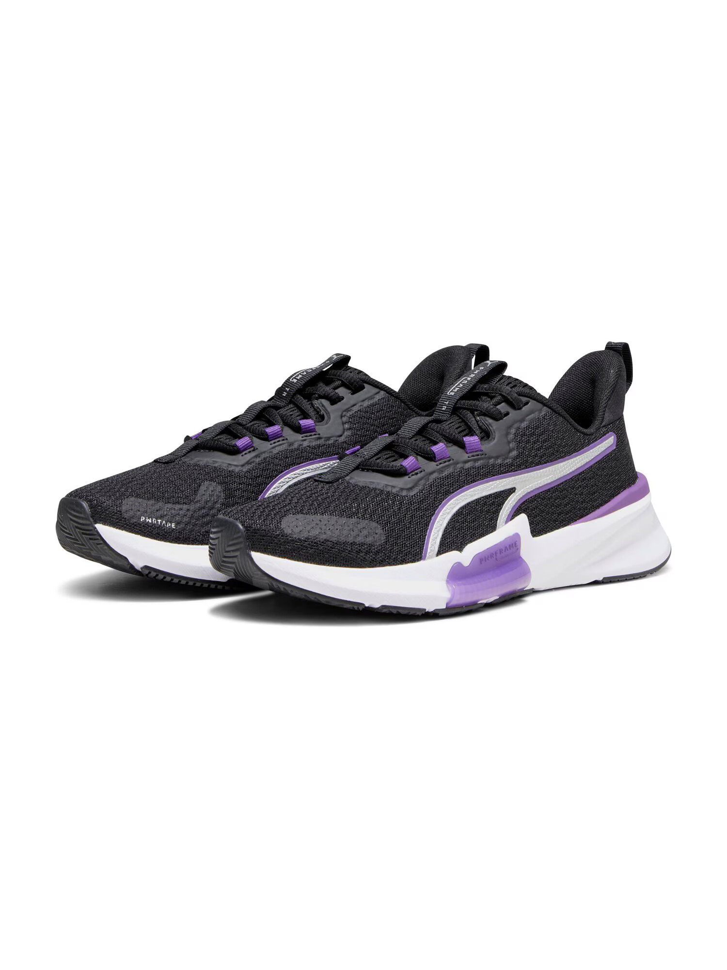 PUMA Pantofi sport 'PWRFrame' lila / negru / argintiu - Pled.ro