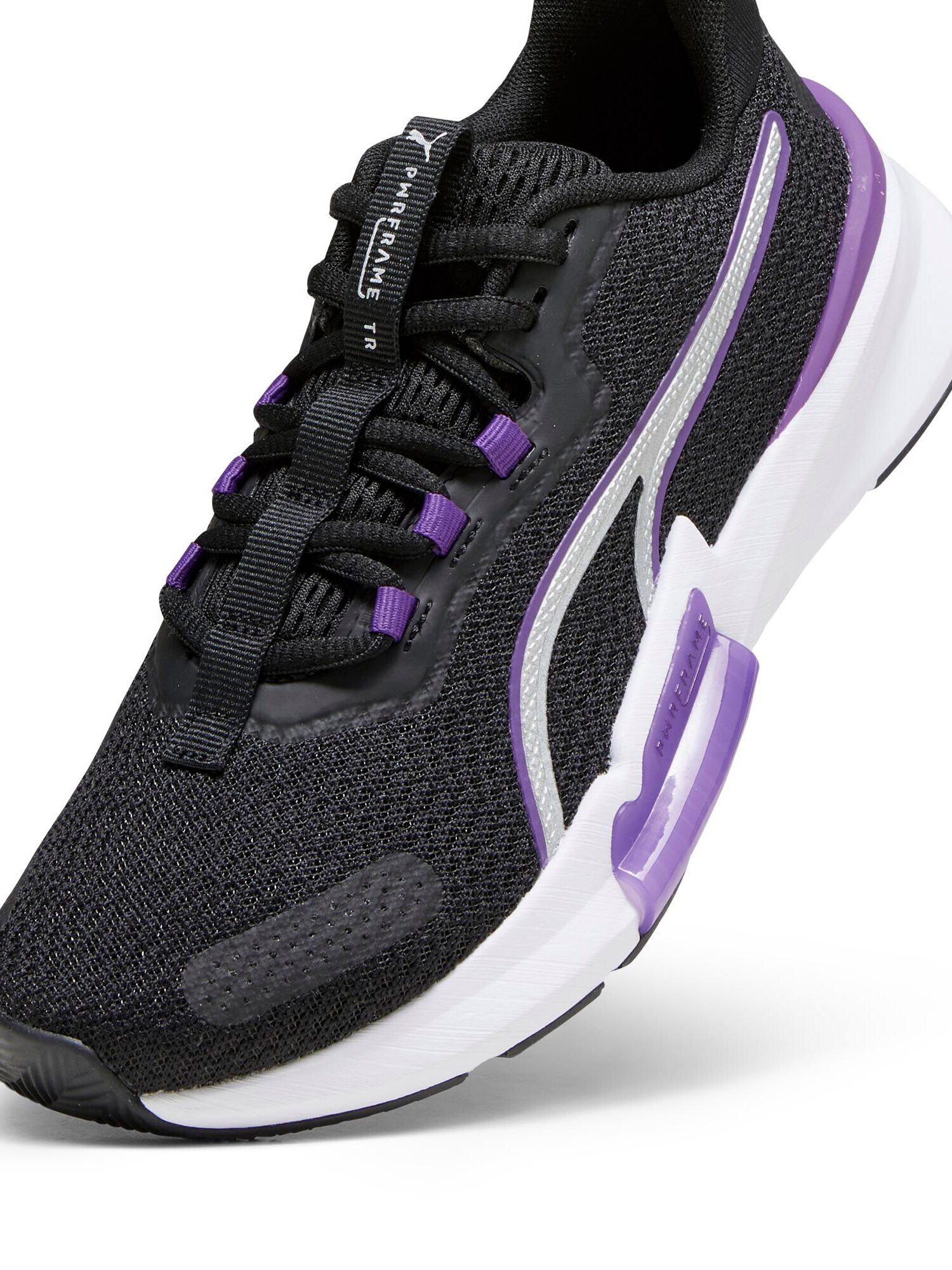 PUMA Pantofi sport 'PWRFrame' lila / negru / argintiu - Pled.ro