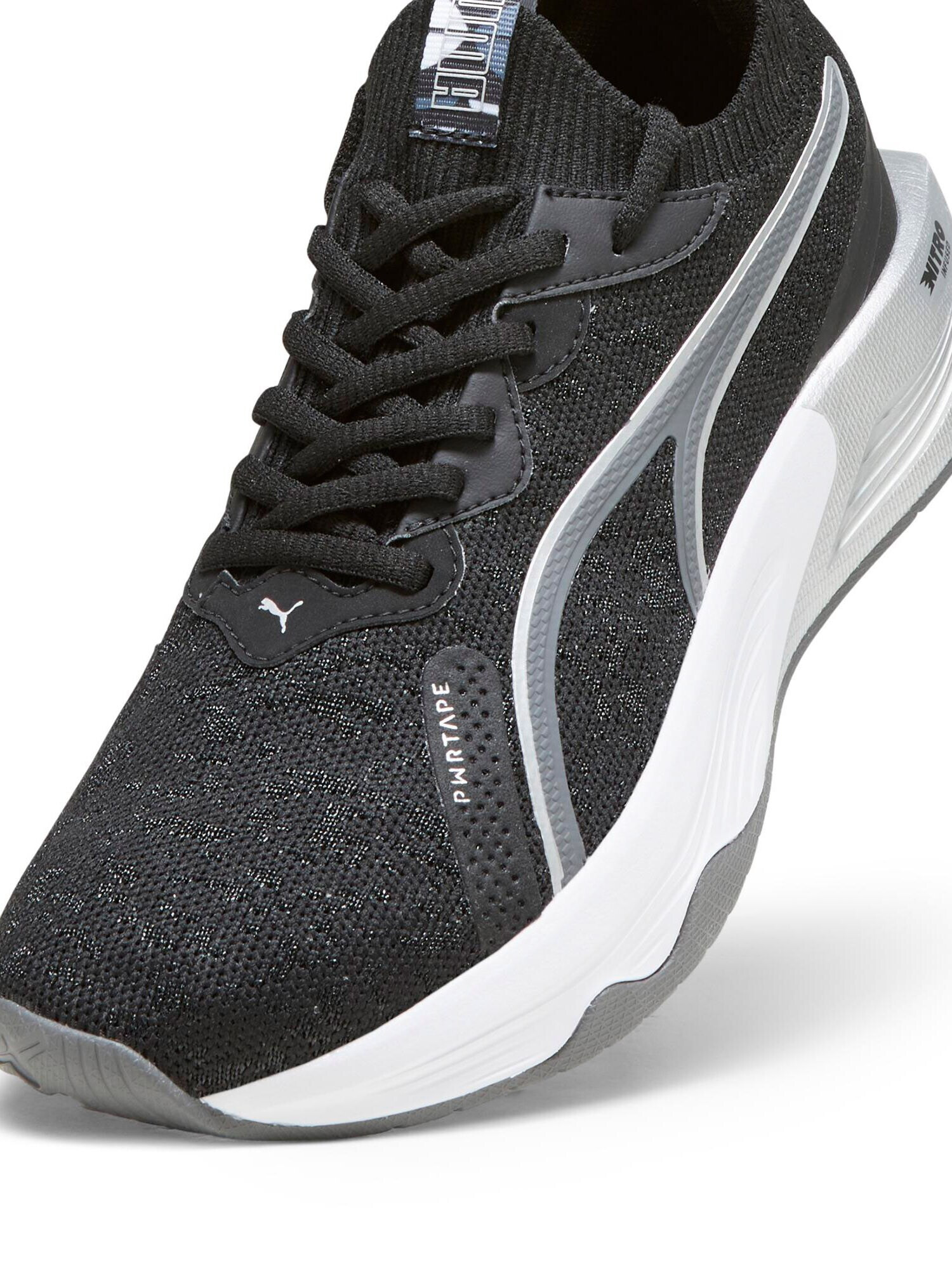 PUMA Pantofi sport 'Nitro Luxe' gri fumuriu / negru / alb - Pled.ro