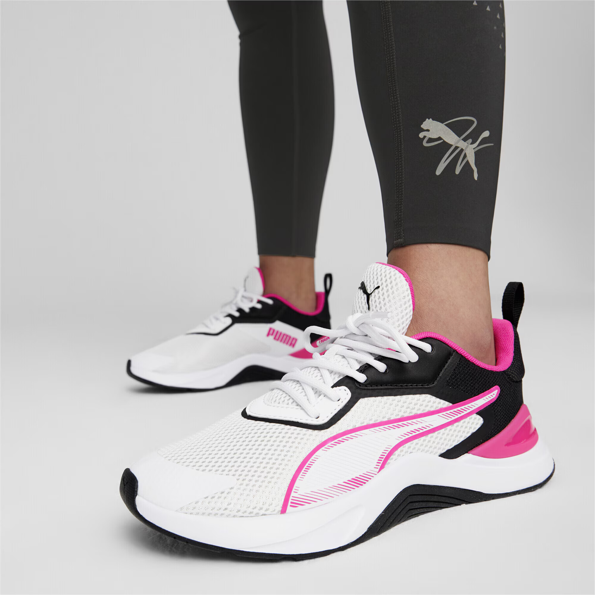 PUMA Sneaker de alergat 'Infusion' fucsia / negru / alb - Pled.ro