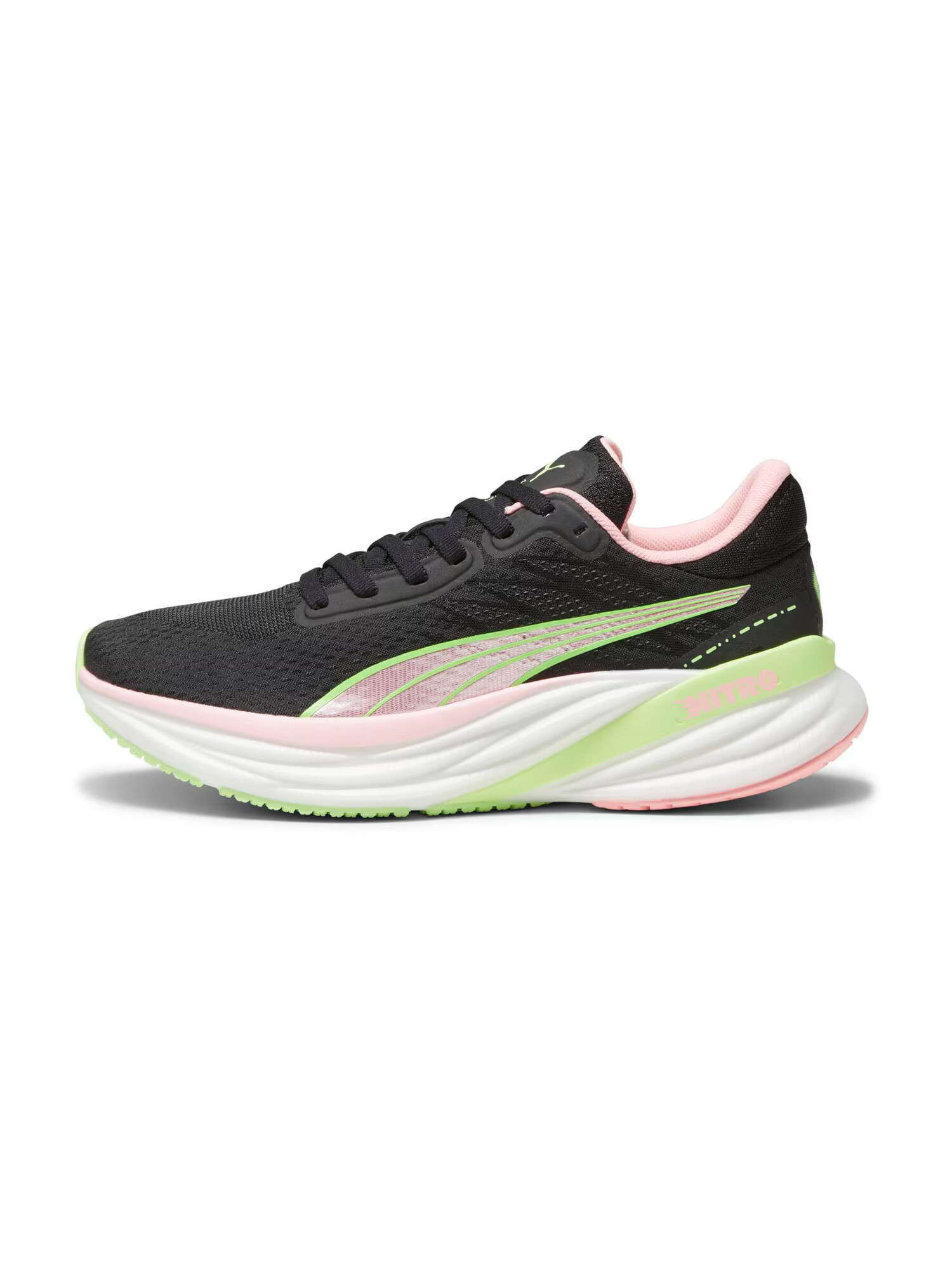 PUMA Sneaker de alergat 'Magnify Nitro 2 Dream Rush' verde neon / roz / negru - Pled.ro