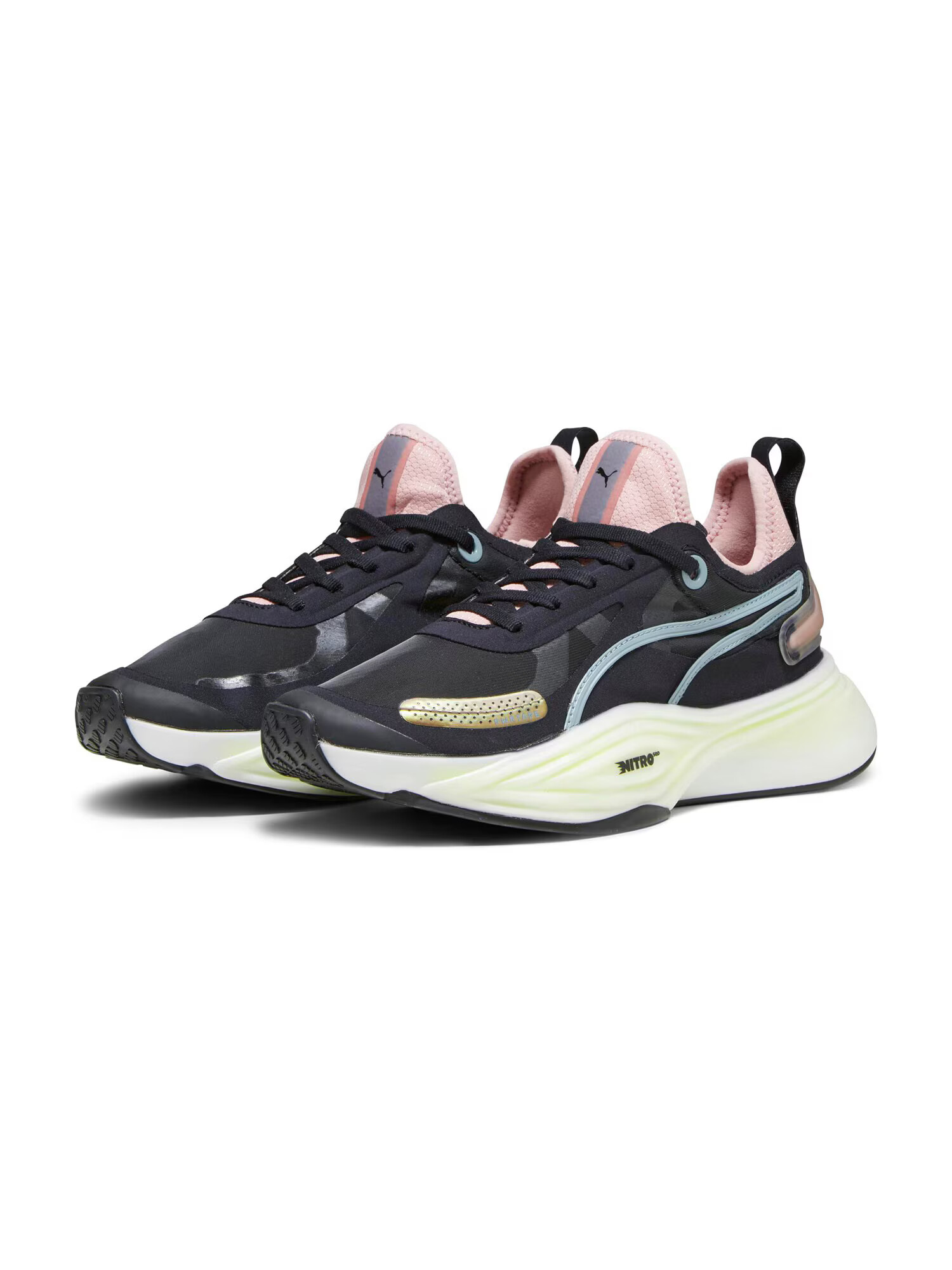 PUMA Sneaker de alergat 'Nitro Squared' albastru deschis / albastru închis / roz deschis / negru - Pled.ro