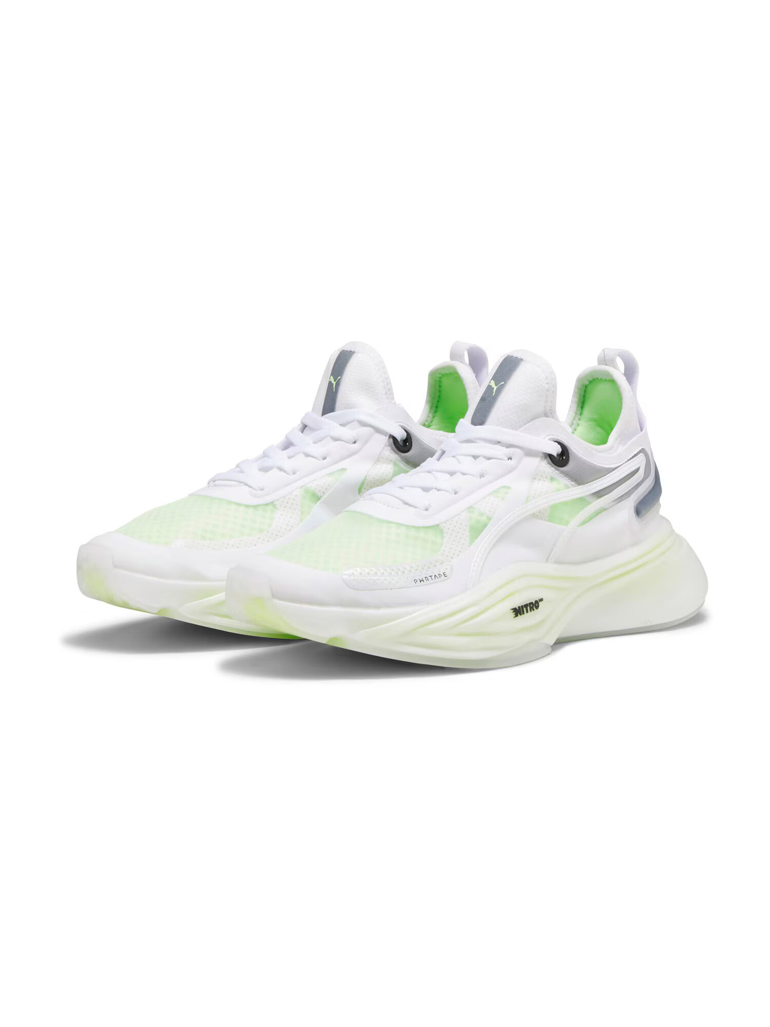 PUMA Sneaker de alergat 'Nitro Squared' gri / verde măr / alb murdar - Pled.ro