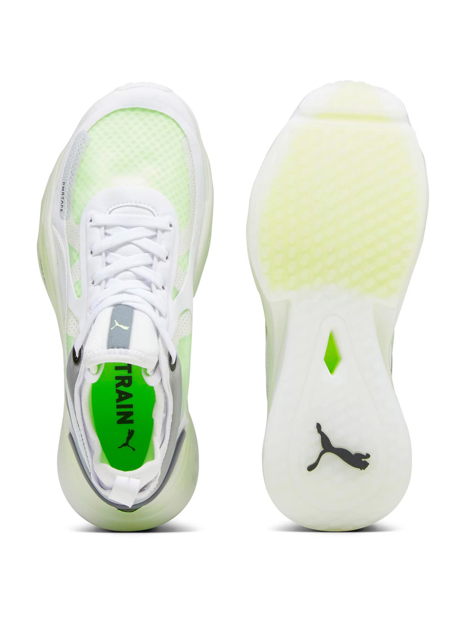 PUMA Sneaker de alergat 'Nitro Squared' gri / verde măr / alb murdar - Pled.ro