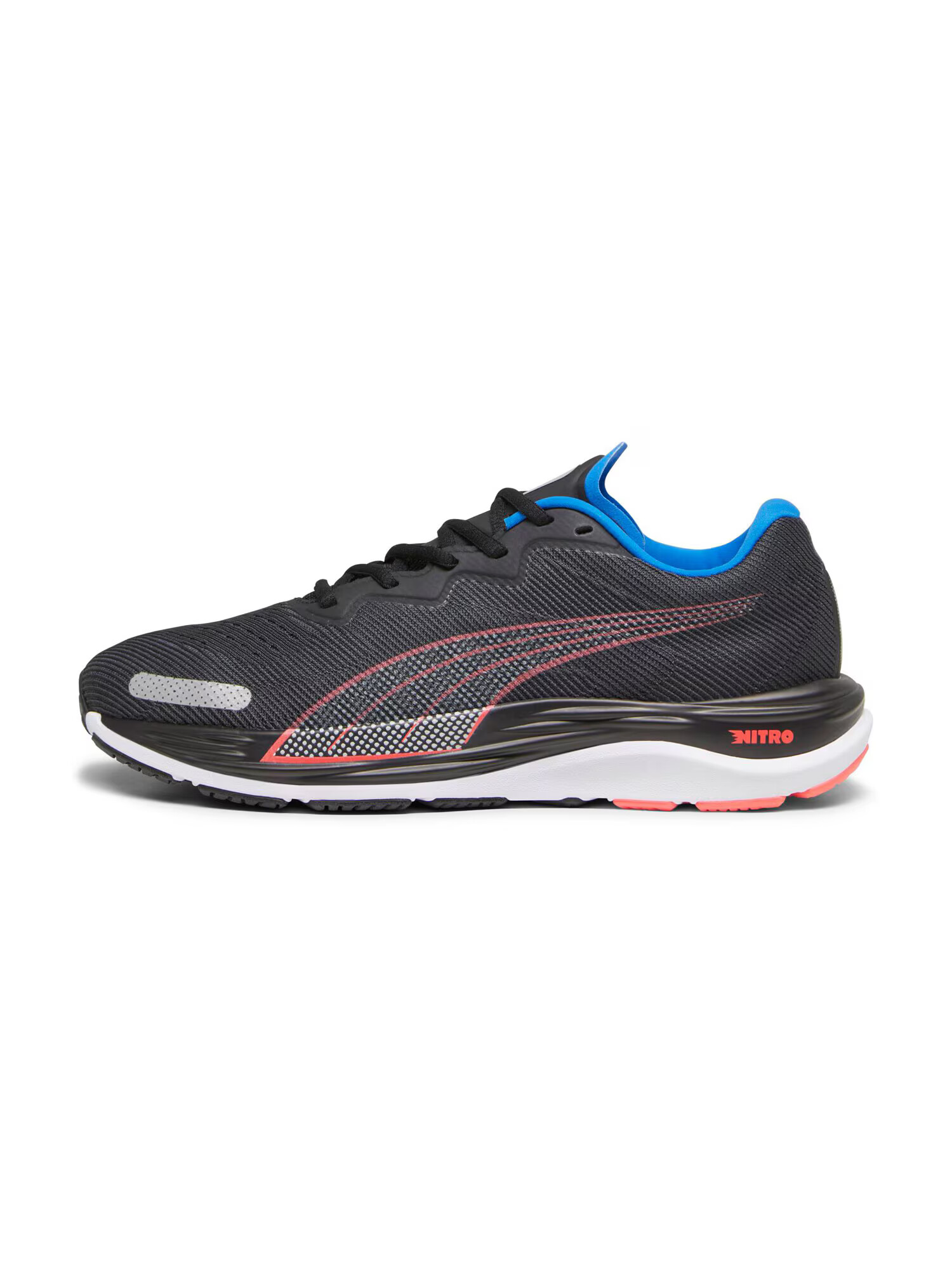 PUMA Sneaker de alergat 'Velocity Nitro 2' gri deschis / roșu pepene / negru - Pled.ro