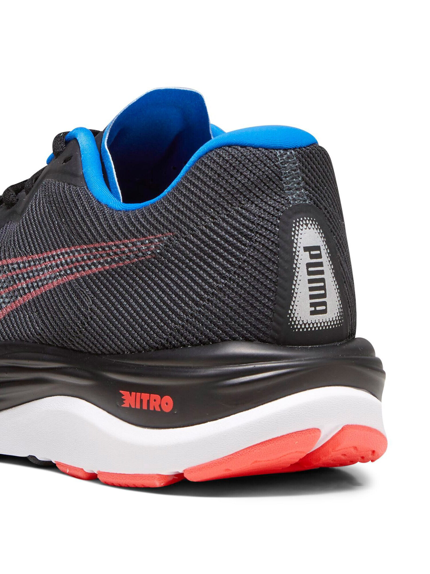 PUMA Sneaker de alergat 'Velocity Nitro 2' gri deschis / roșu pepene / negru - Pled.ro