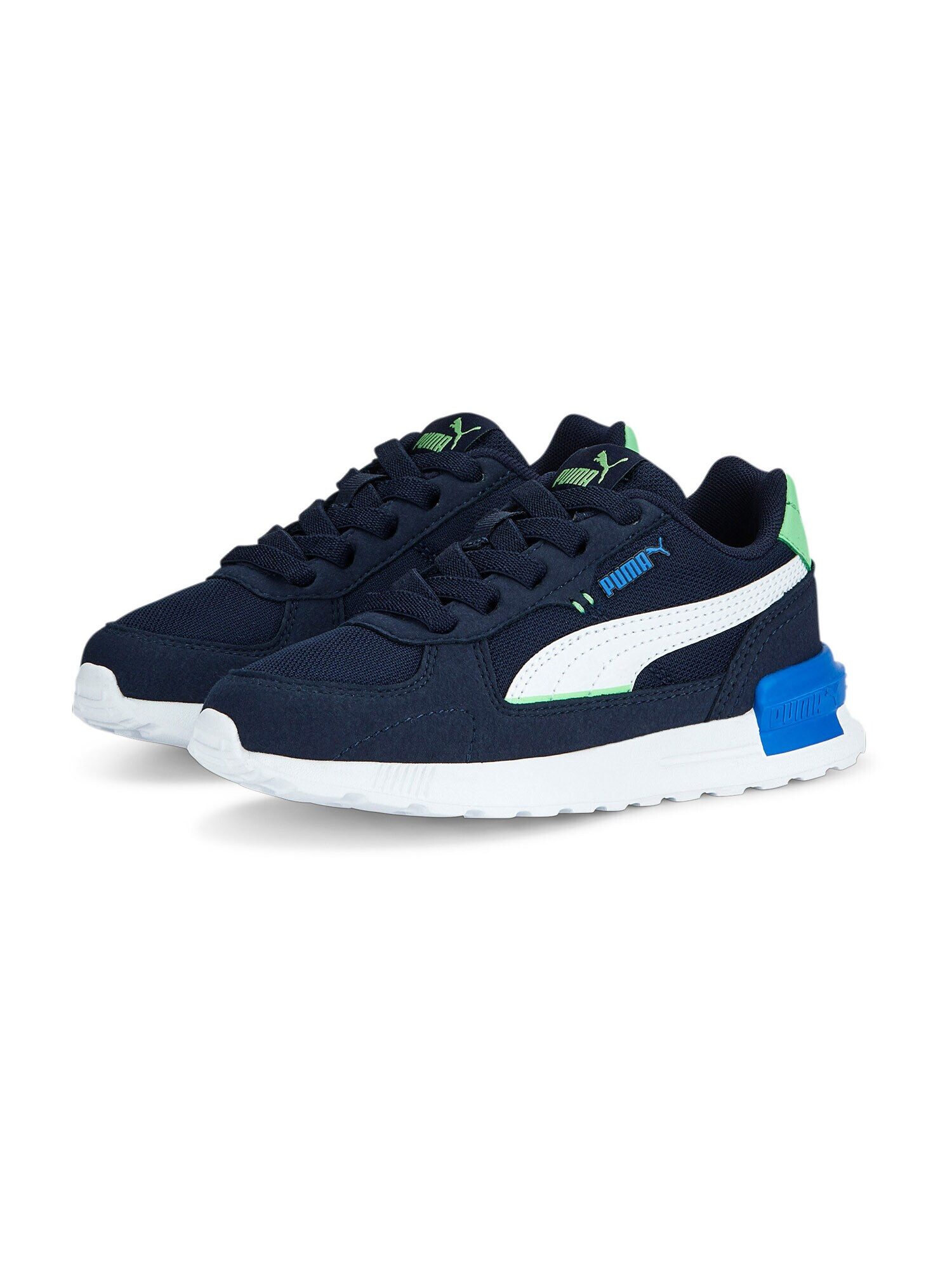 PUMA Sneaker 'Graviton' bleumarin / verde deschis / alb - Pled.ro