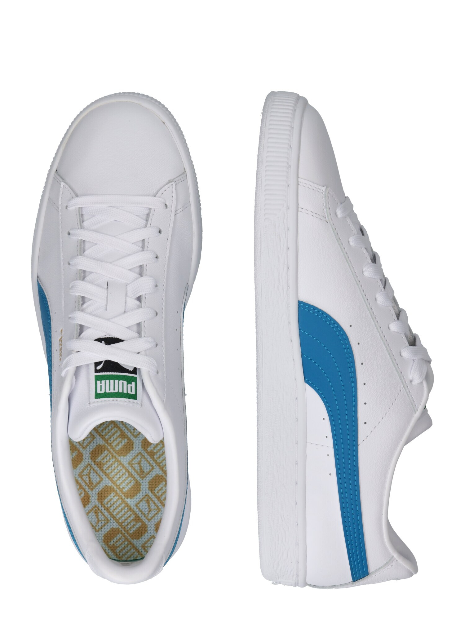 PUMA Sneaker low albastru / auriu / verde / negru / alb - Pled.ro