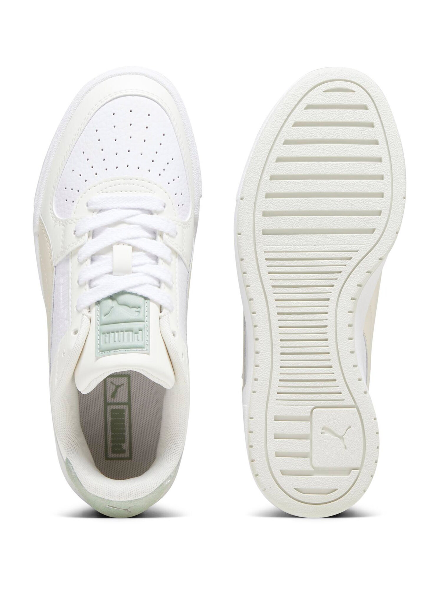 PUMA Sneaker low fildeş / bej deschis / verde mentă / alb - Pled.ro