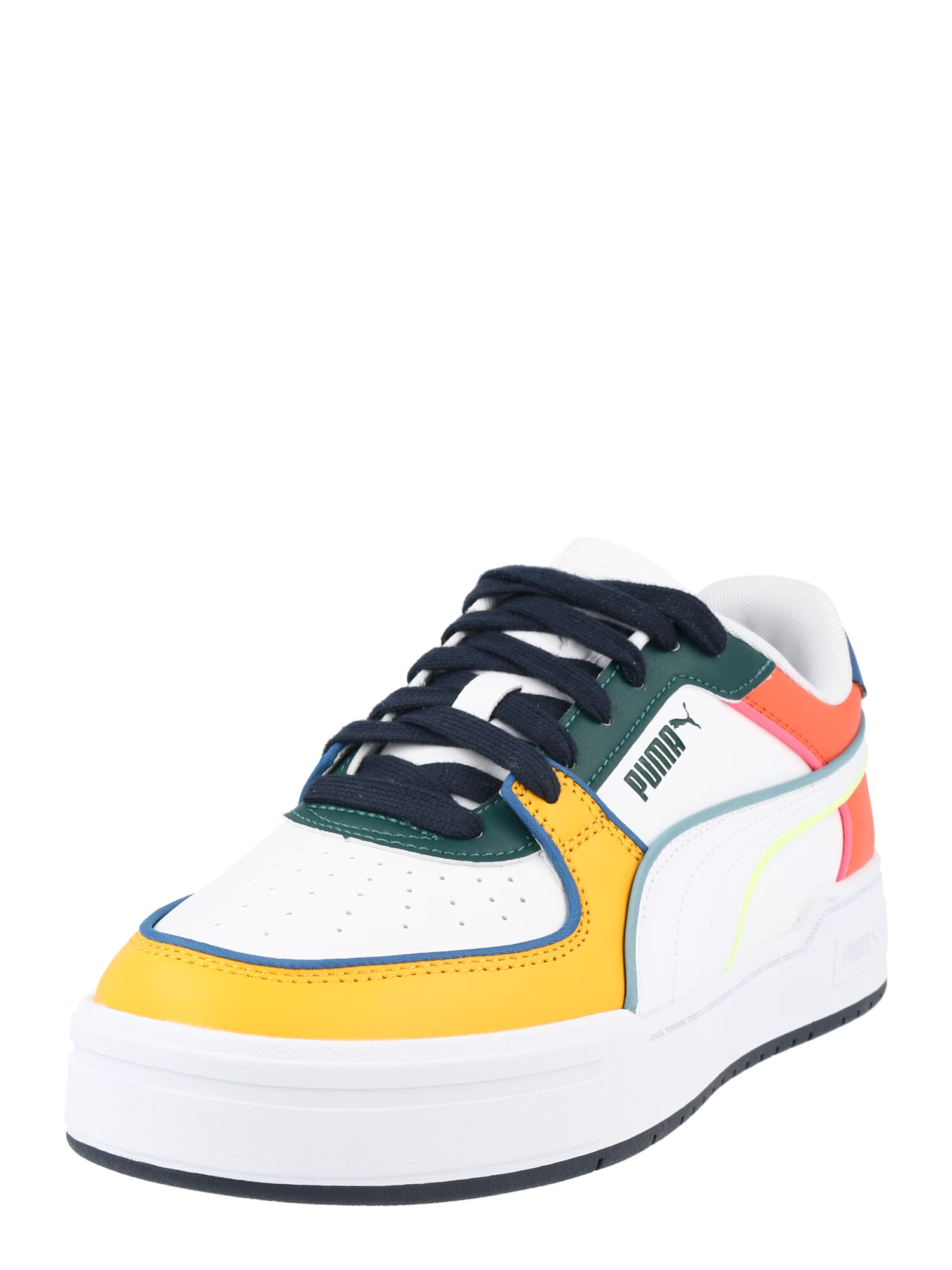 PUMA Sneaker low galben auriu / verde smarald / corai / alb - Pled.ro