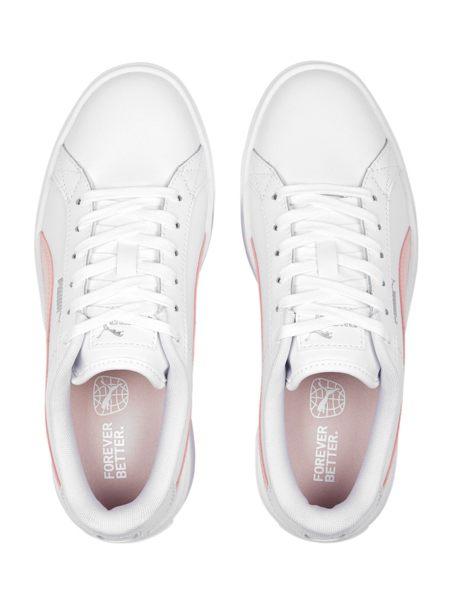 PUMA Sneaker low 'Karmen' roz pastel / argintiu / alb - Pled.ro