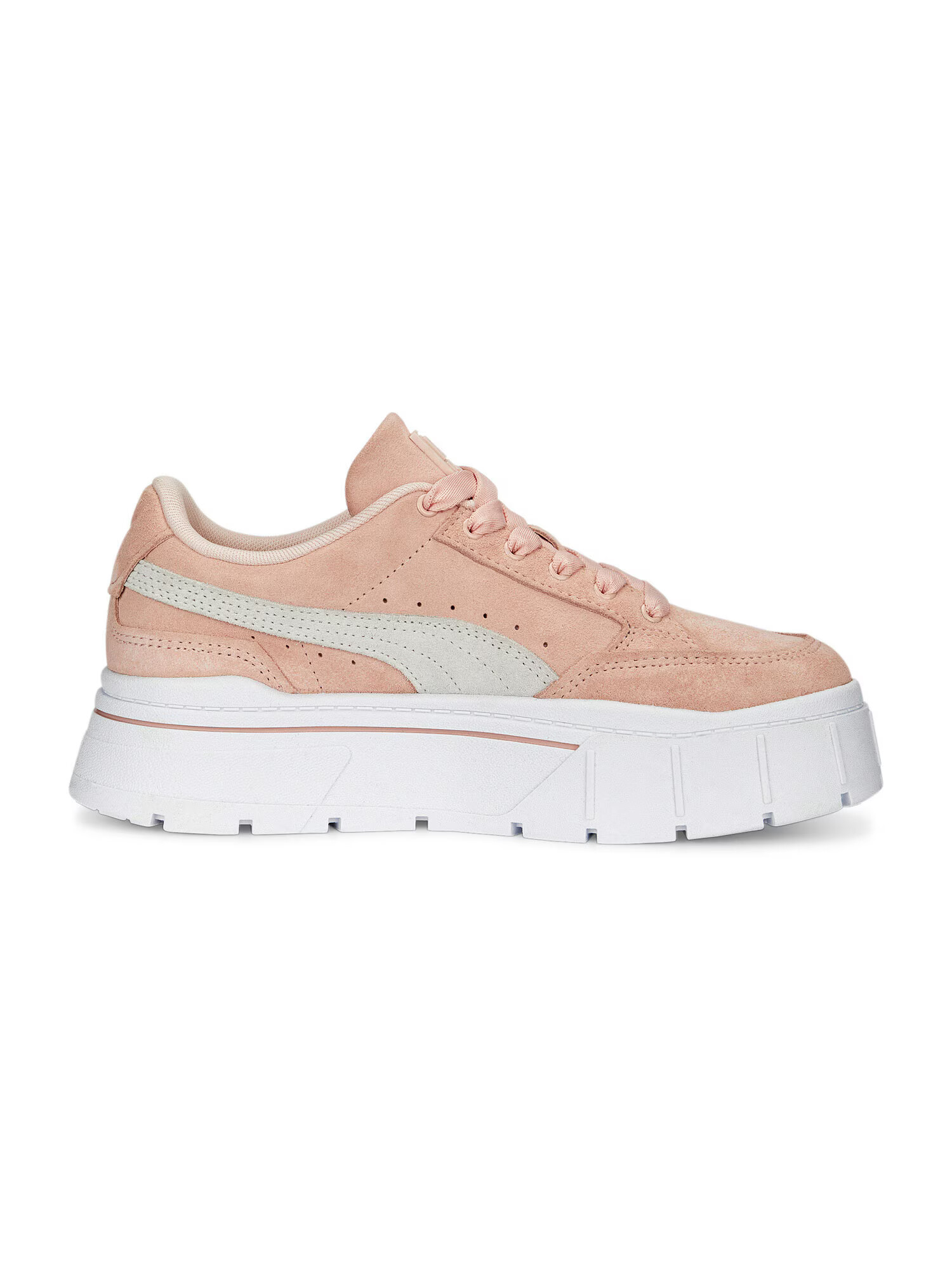 PUMA Sneaker low 'Mayze Stack Suede Wns' auriu / gri / roz - Pled.ro