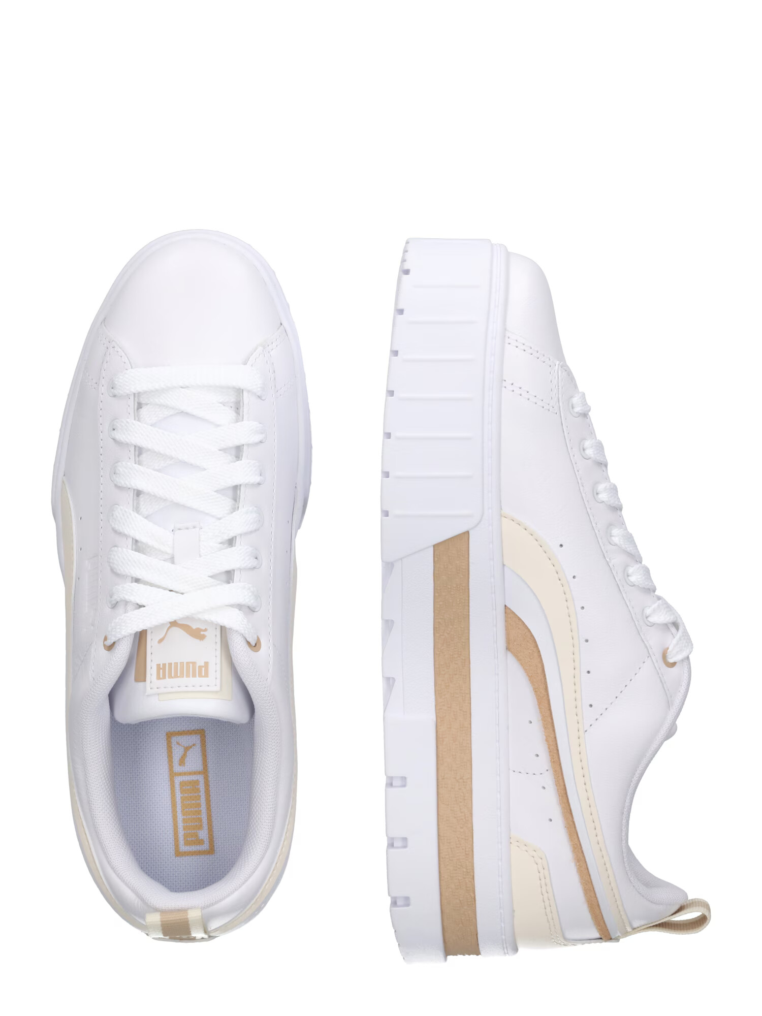 PUMA Sneaker low 'Mayze' bej / maro pueblo / alb - Pled.ro