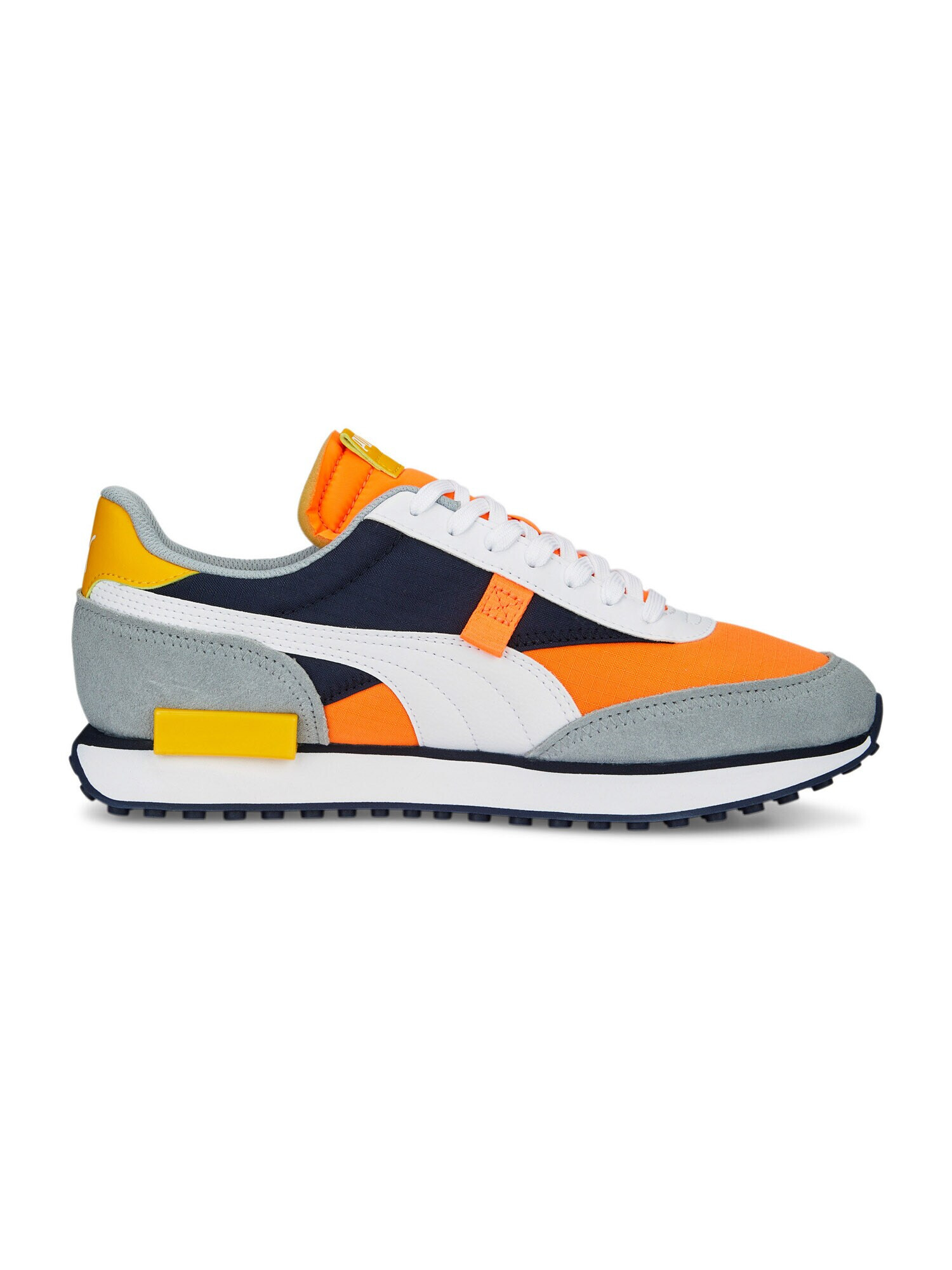 PUMA Sneaker low 'RIDER PLAY ON' bleumarin / gri / portocaliu / alb - Pled.ro