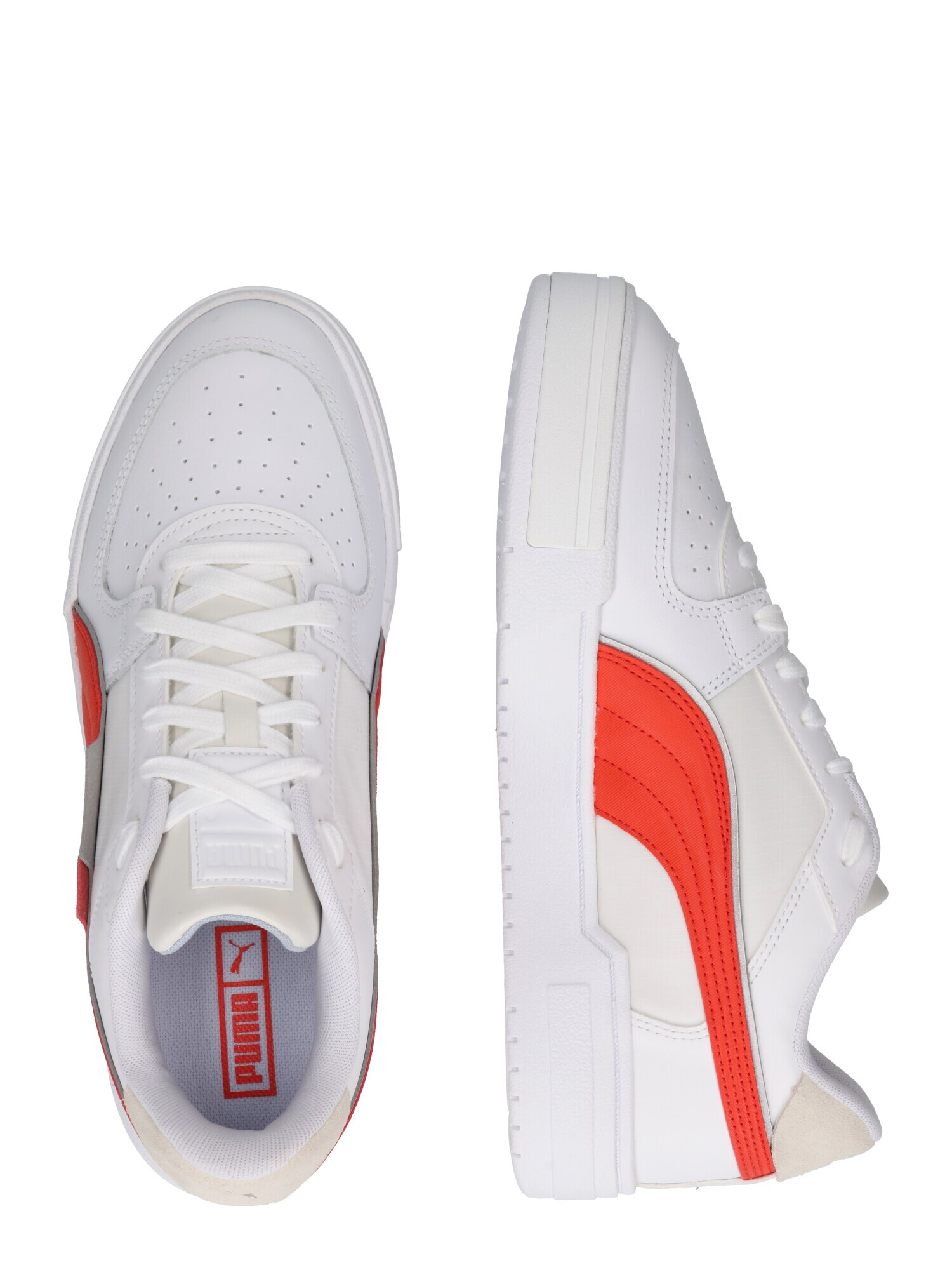 PUMA Sneaker low roși aprins / alb - Pled.ro