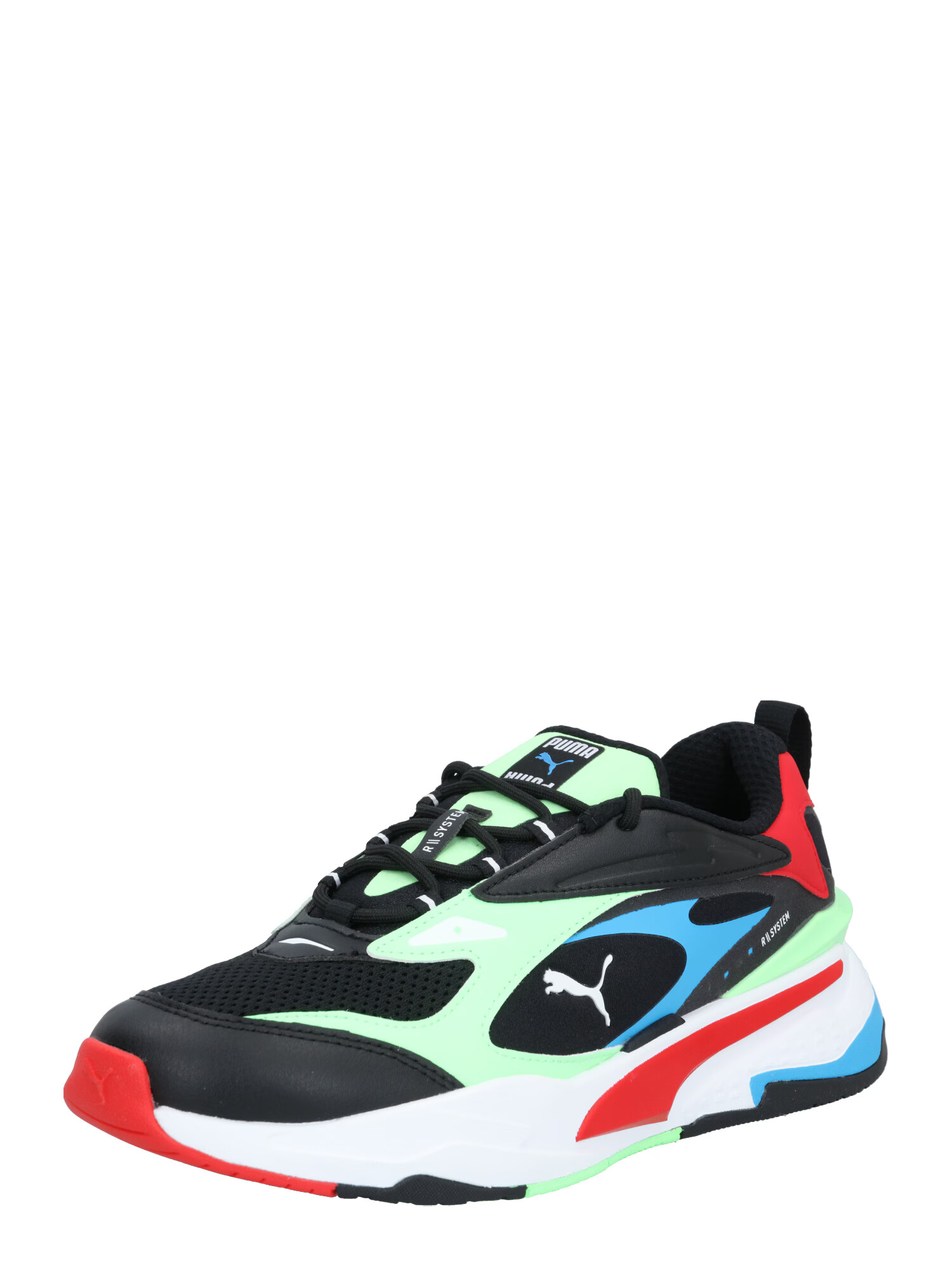 PUMA Sneaker low 'RS-FAST' albastru deschis / verde neon / roşu închis / negru / alb - Pled.ro