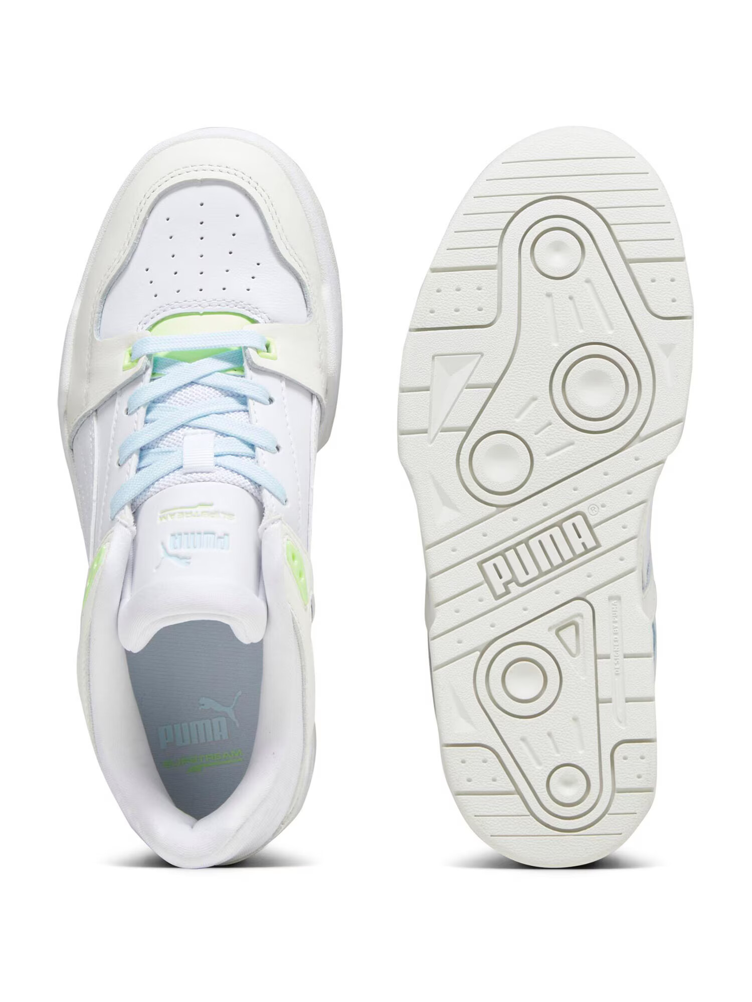 PUMA Sneaker low 'Slipstream' albastru deschis / verde limetă / alb - Pled.ro