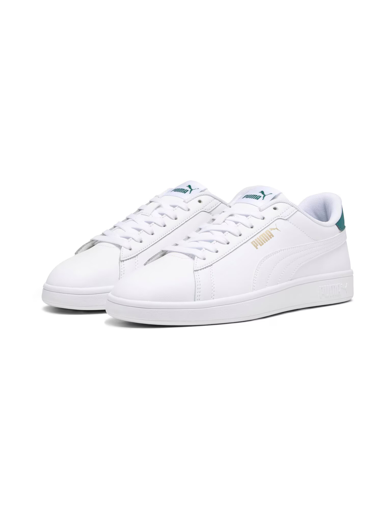 PUMA Sneaker low 'Smash 3.0' auriu / verde smarald / alb - Pled.ro