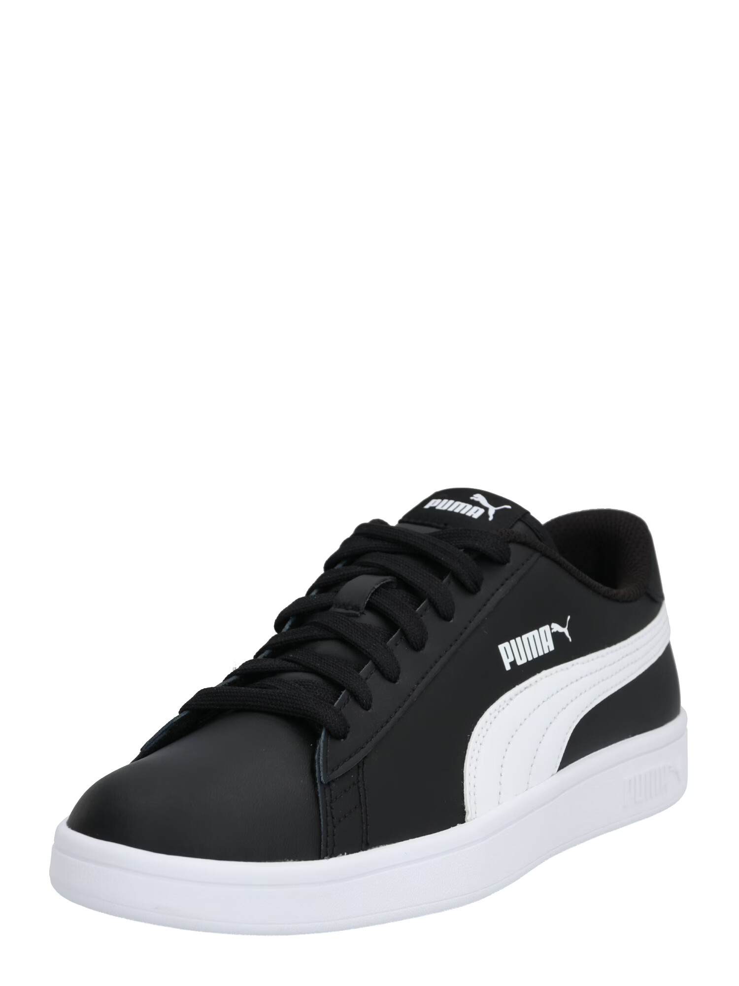 PUMA Sneaker low 'smash' negru / alb - Pled.ro