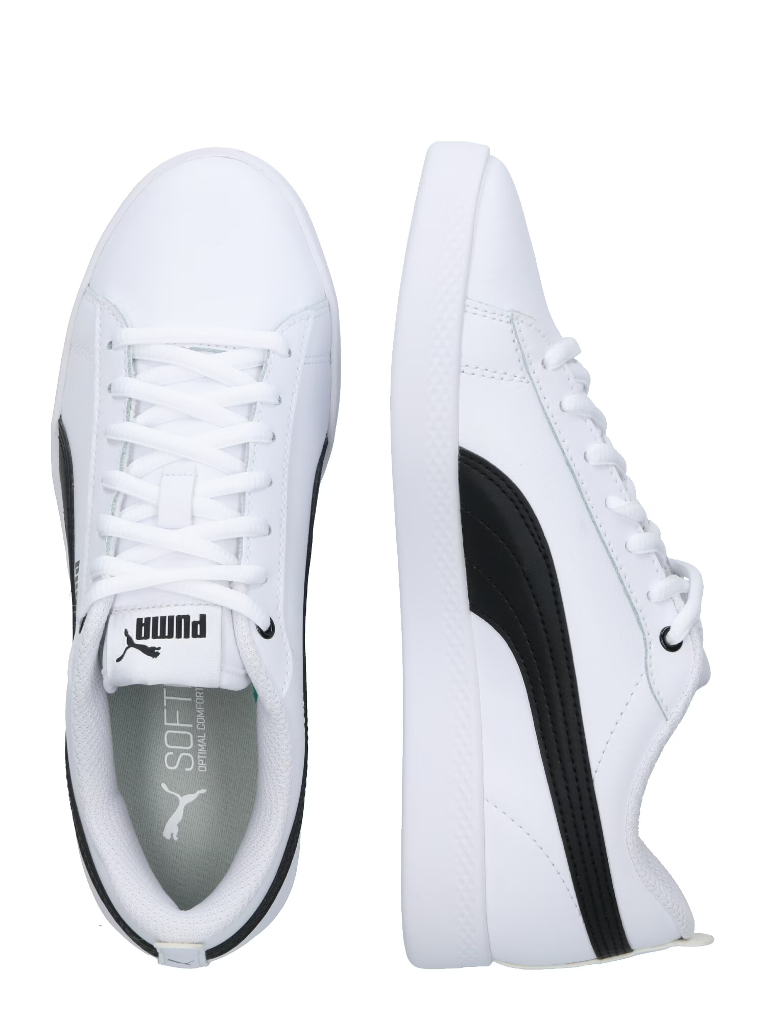 PUMA Sneaker low 'Smash Wns v2 L' negru / alb - Pled.ro