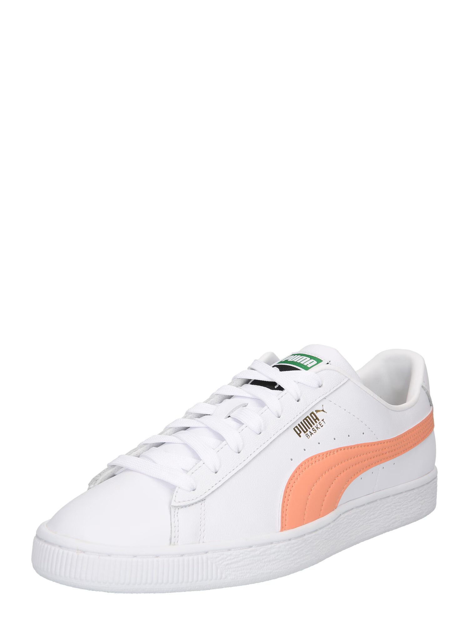 PUMA Sneaker low verde / portocaliu somon / negru / alb - Pled.ro