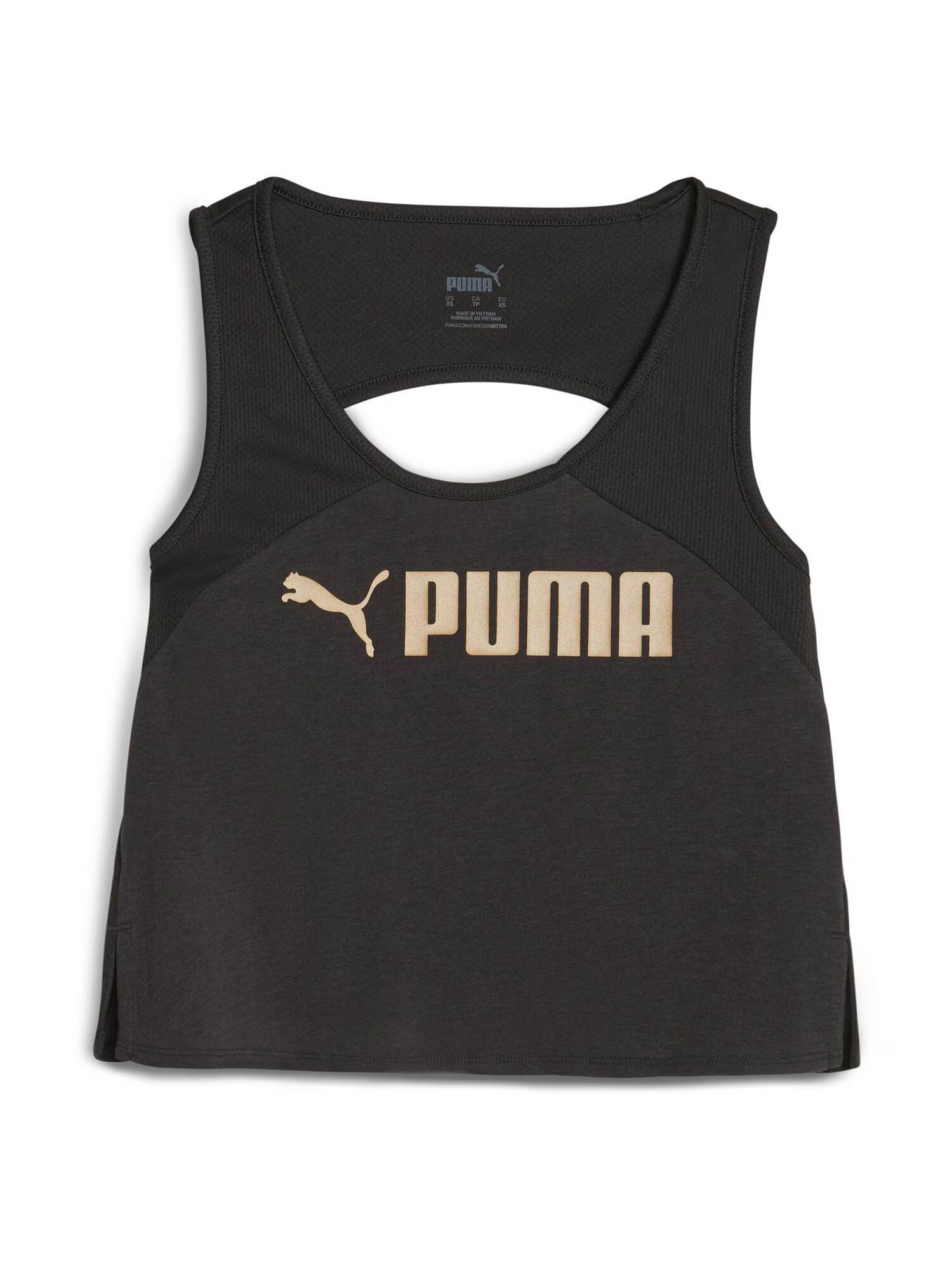 PUMA Sport top auriu / negru - Pled.ro