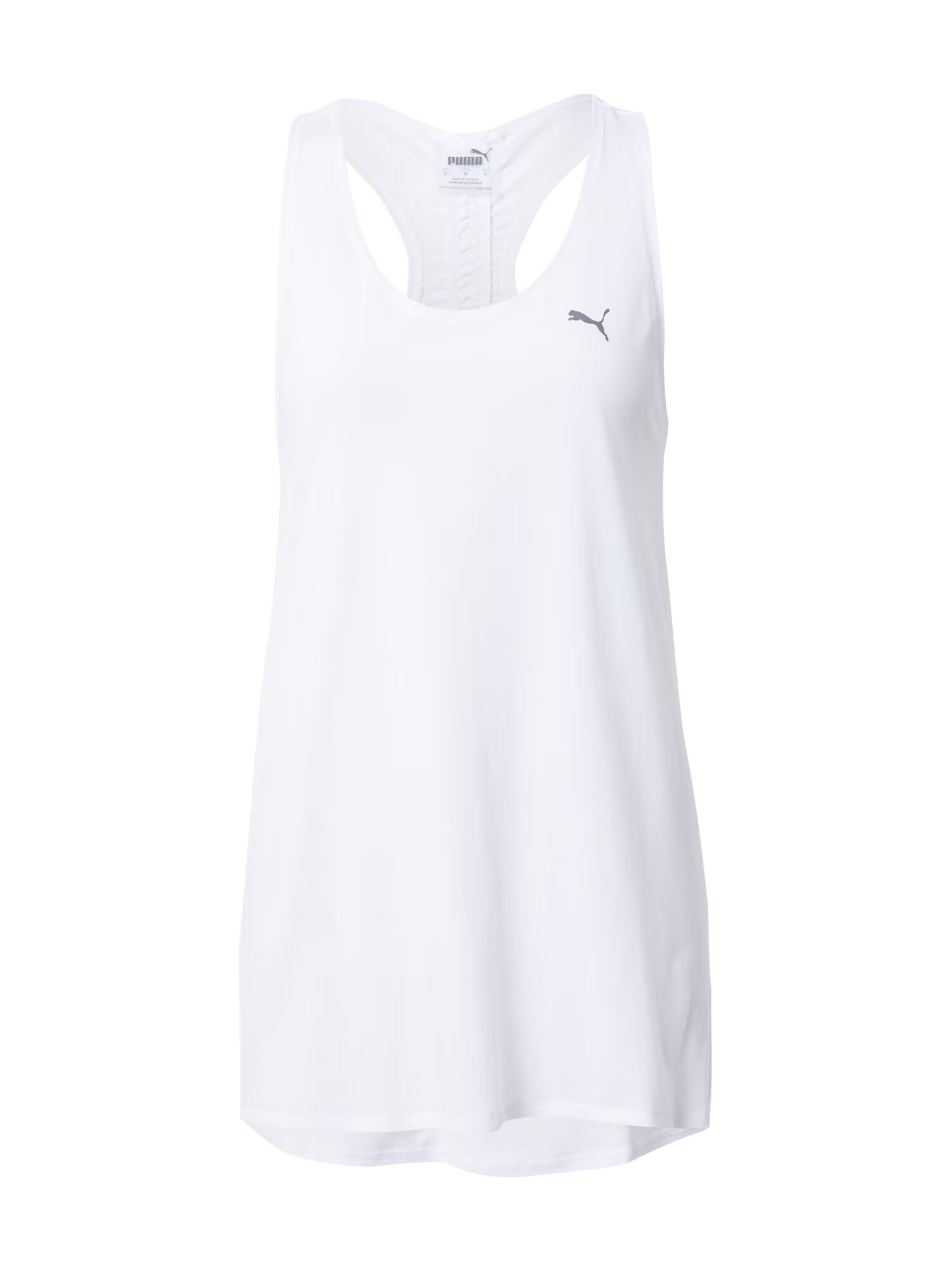 PUMA Sport top gri metalic / alb - Pled.ro