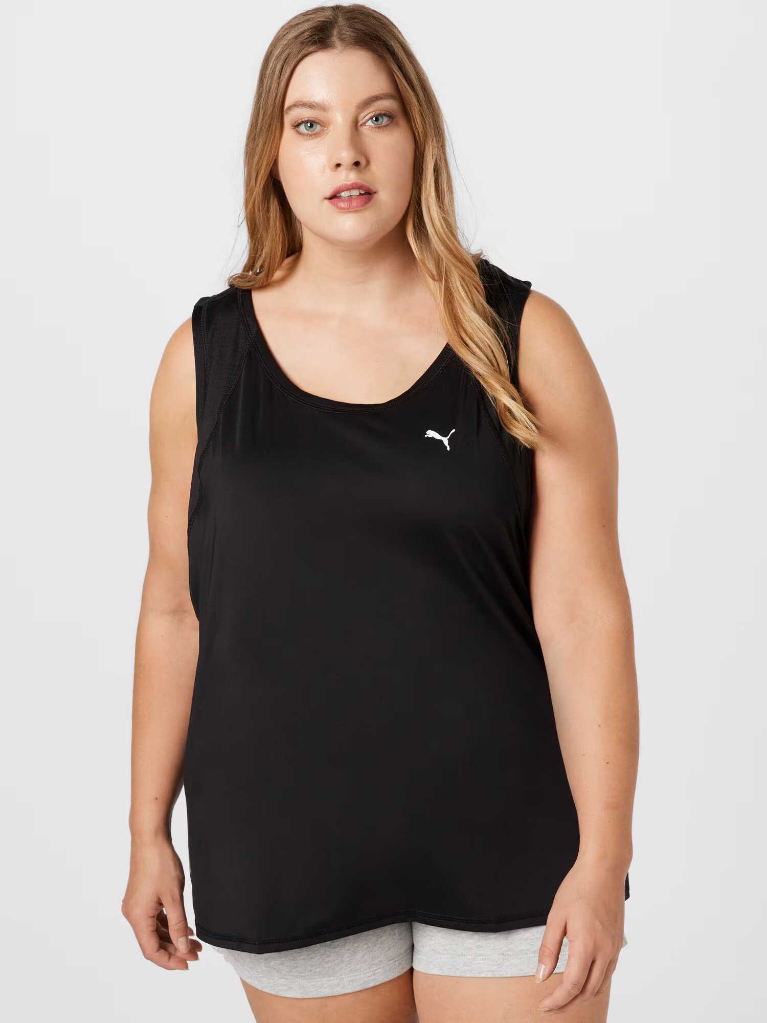 PUMA Sport top negru / alb - Pled.ro