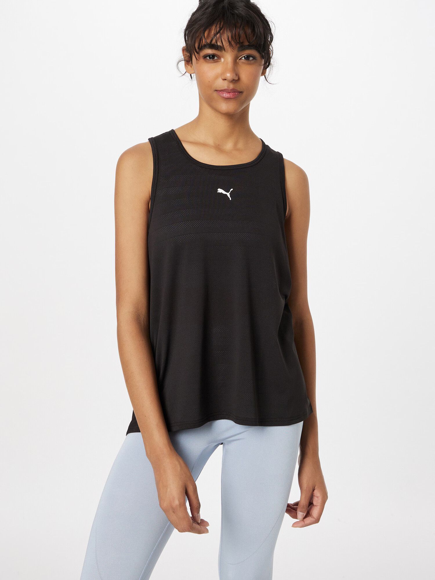 PUMA Sport top 'Train All Day' negru / alb - Pled.ro