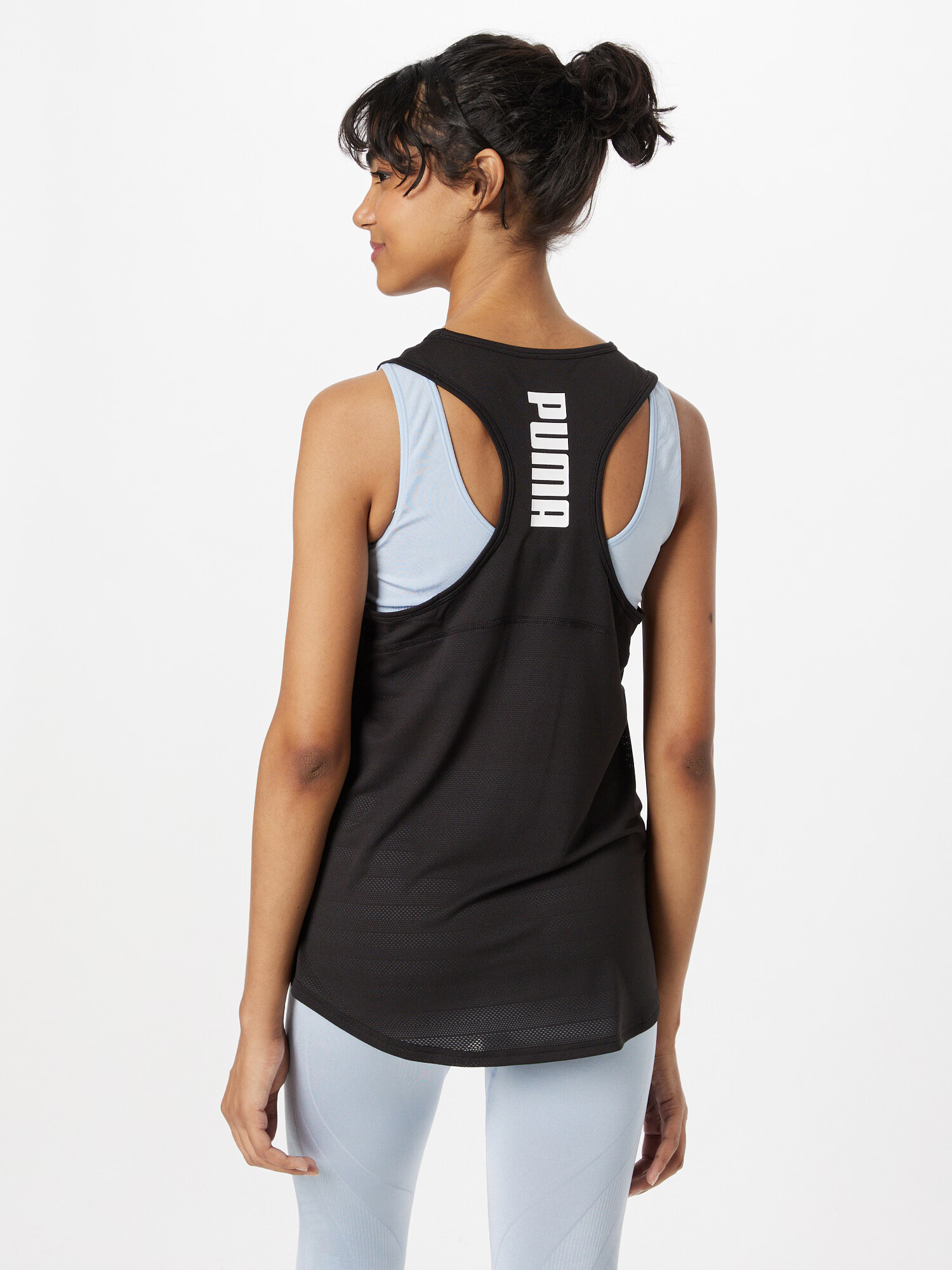 PUMA Sport top 'Train All Day' negru / alb - Pled.ro